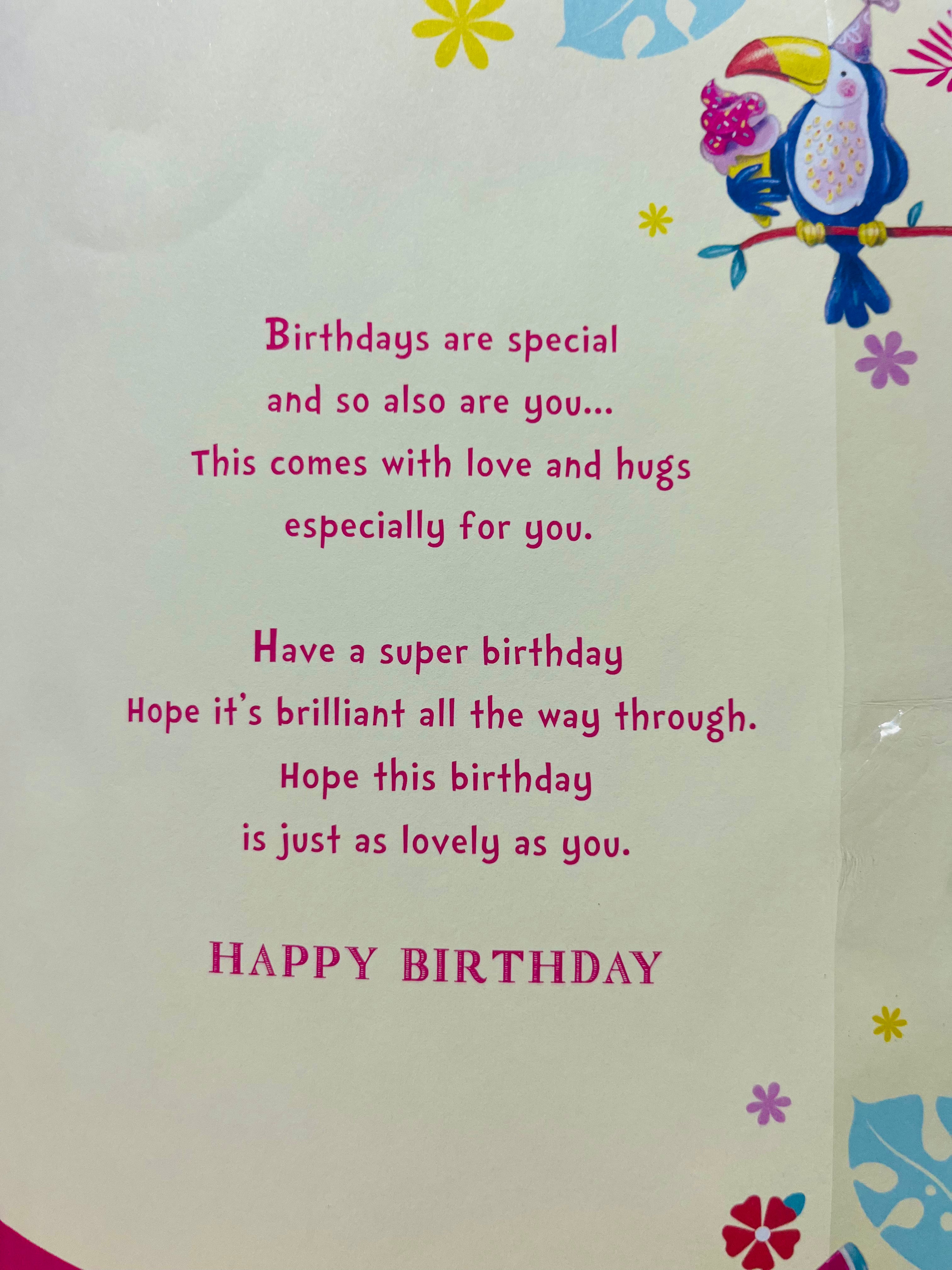 Granddaughter's 8th Birthday Card