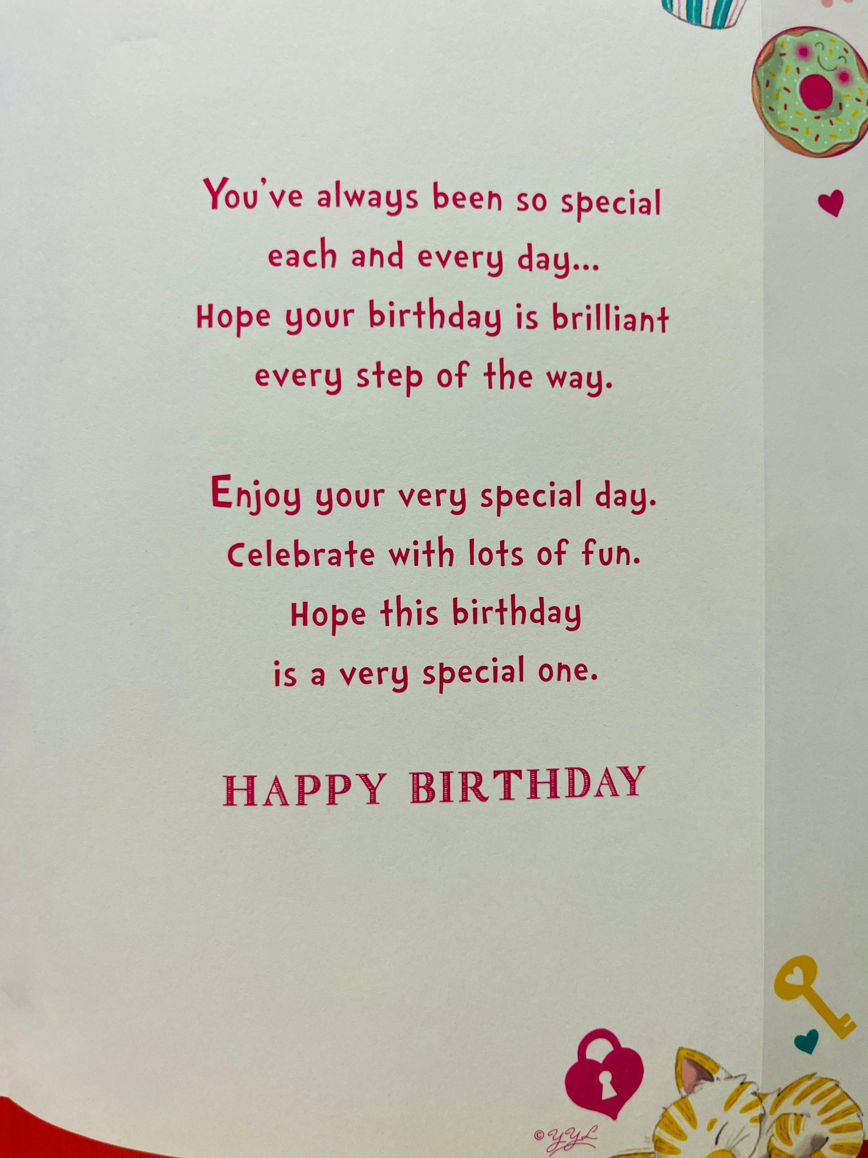 Granddaughter's 9th Birthday Card