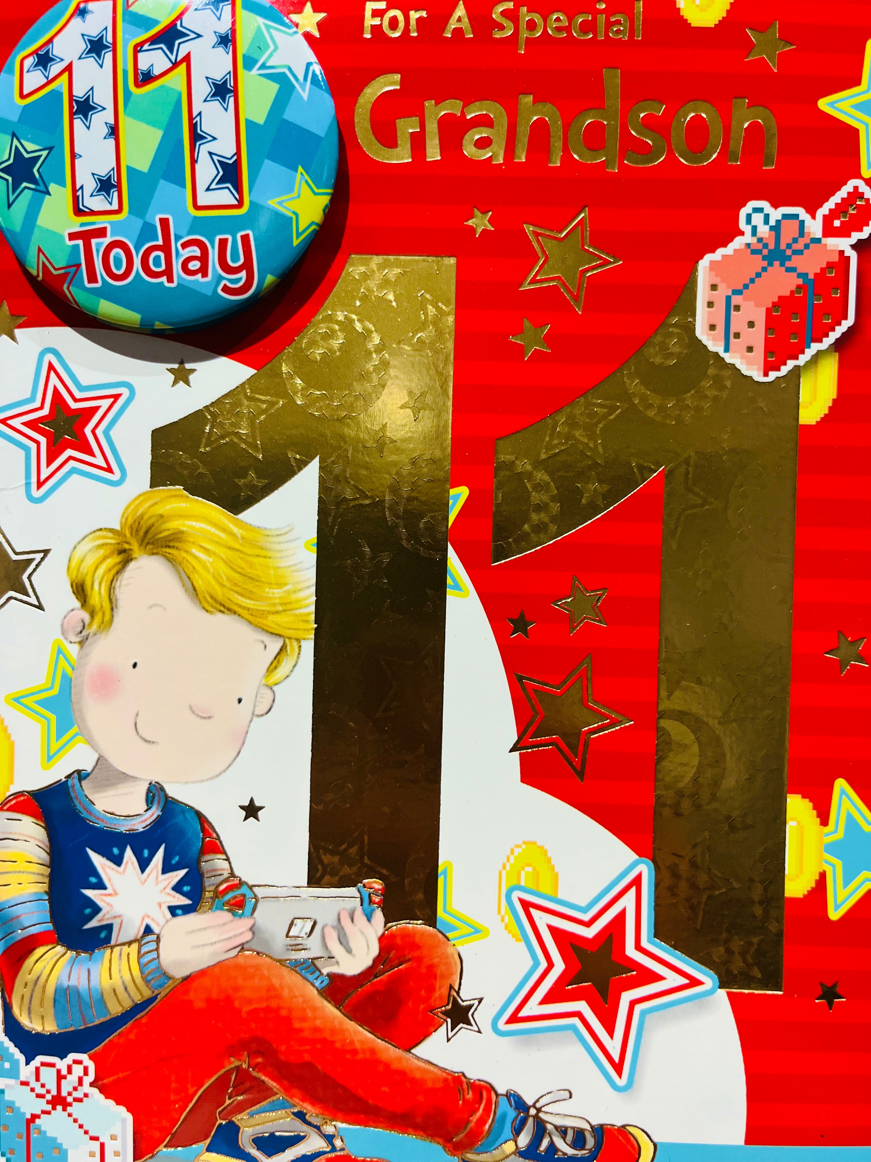 Grandson's 11th Birthday Card