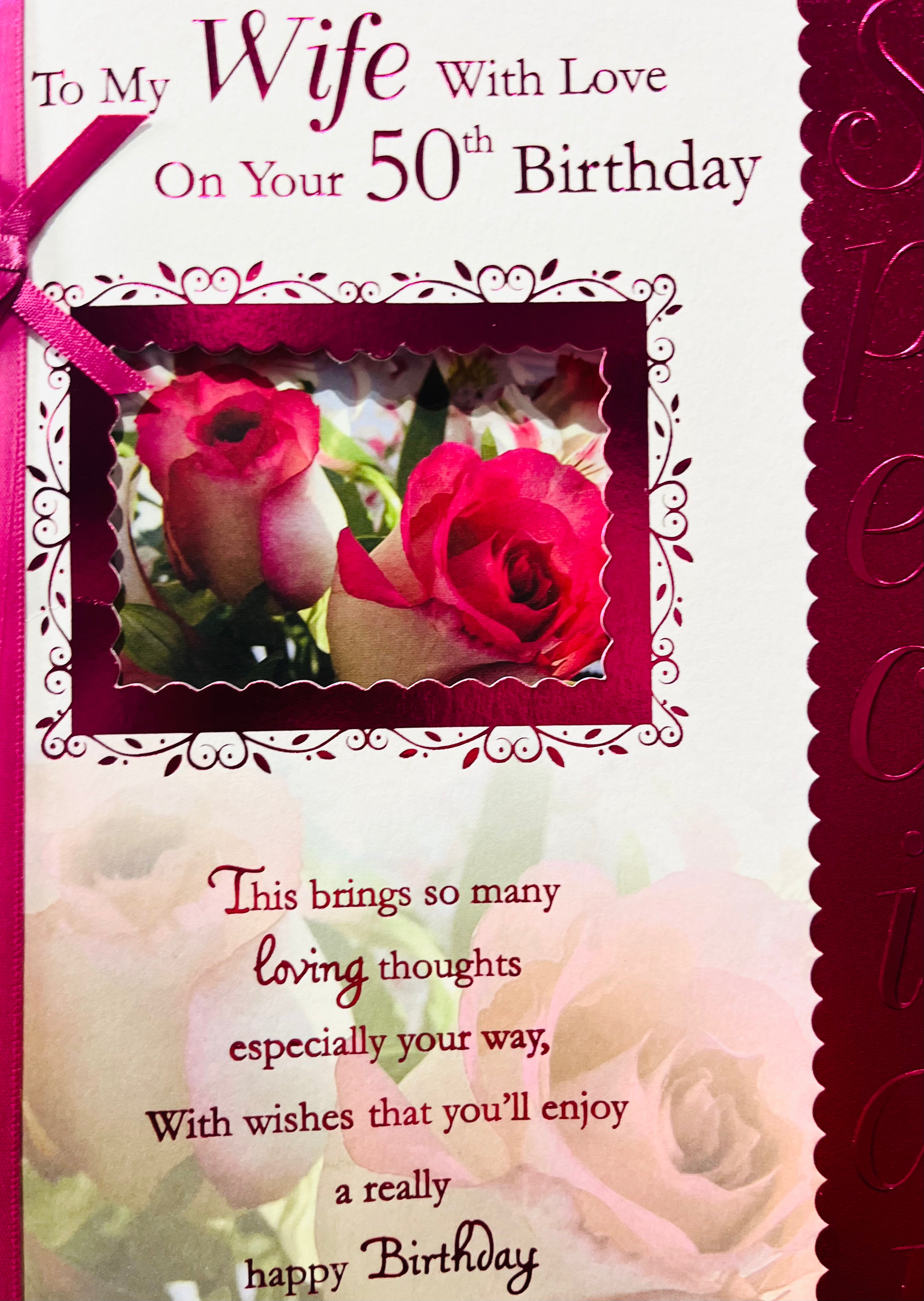 Wife's 50th Birthday Card