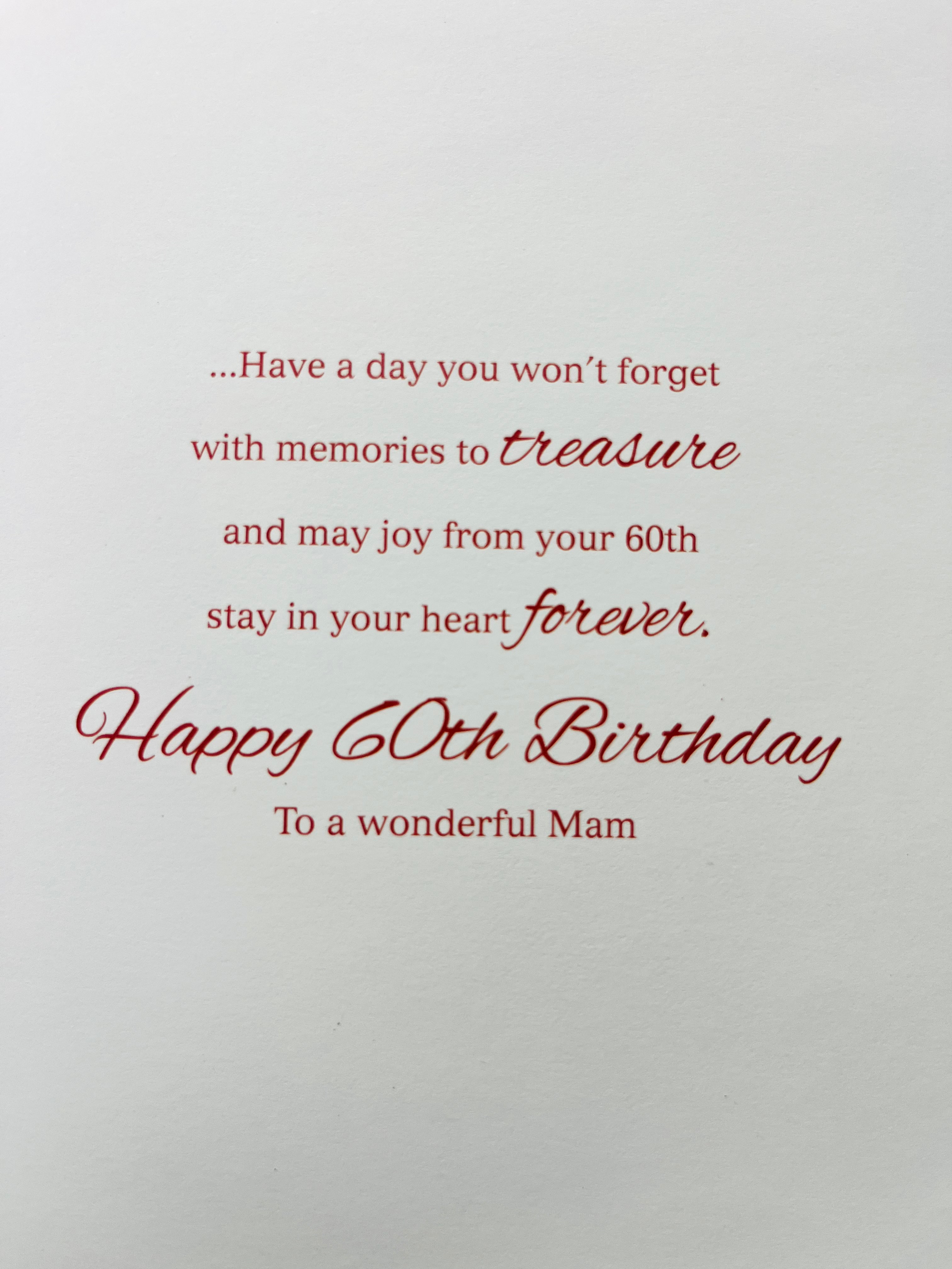 Mam's 60th Birthday Card