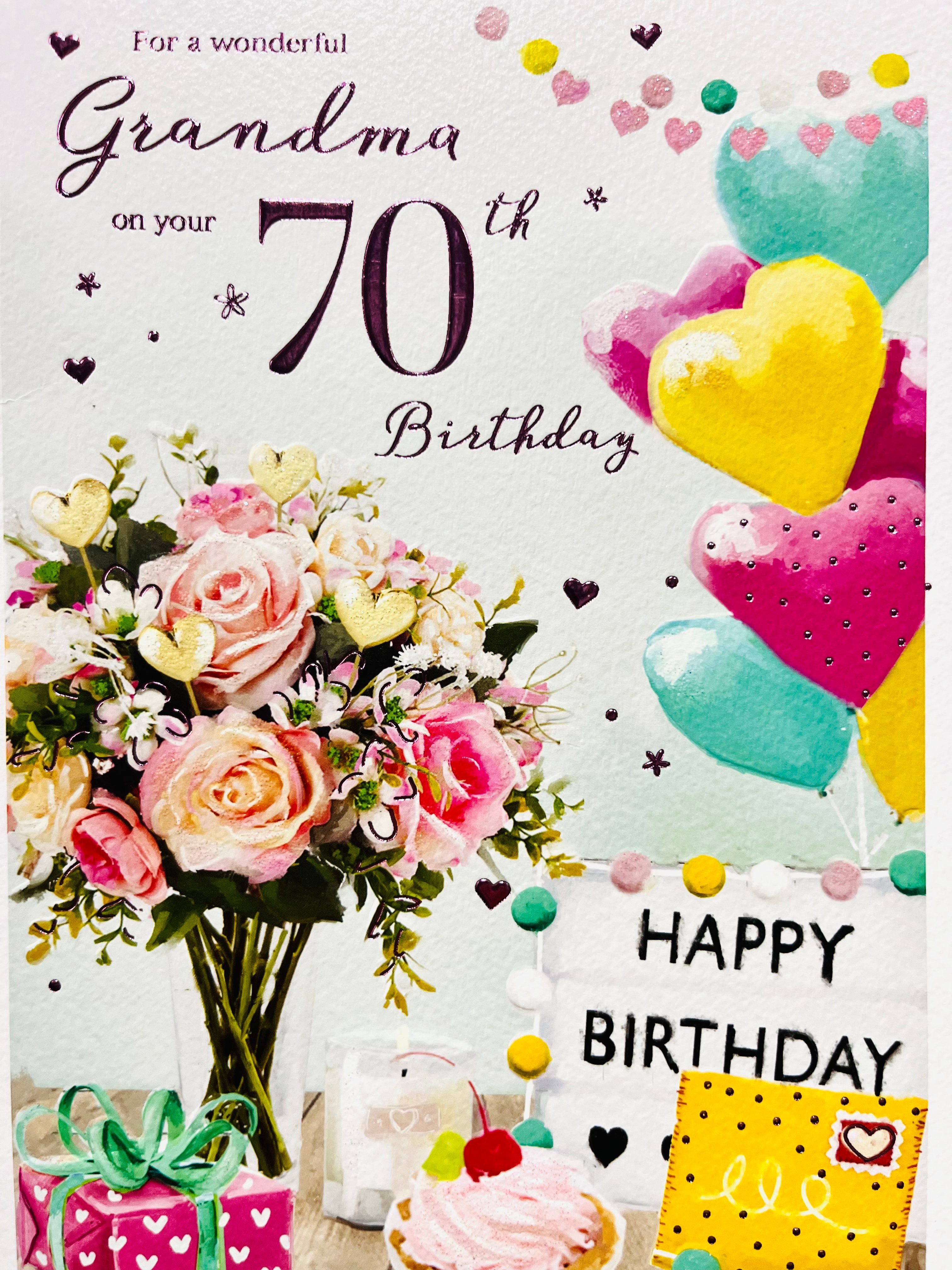 Grandma's 70th Birthday Card