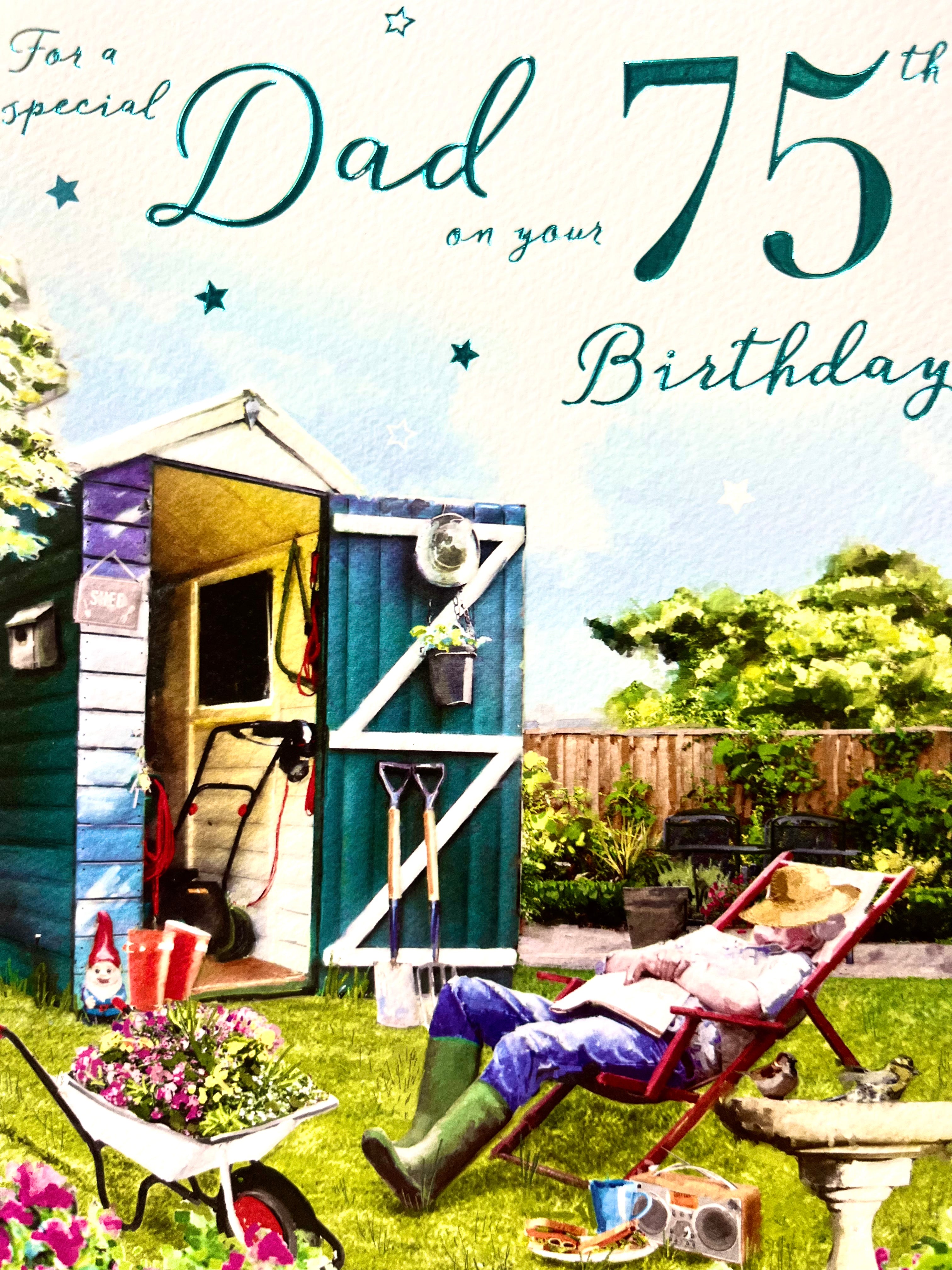 Dad's 75th Birthday Card