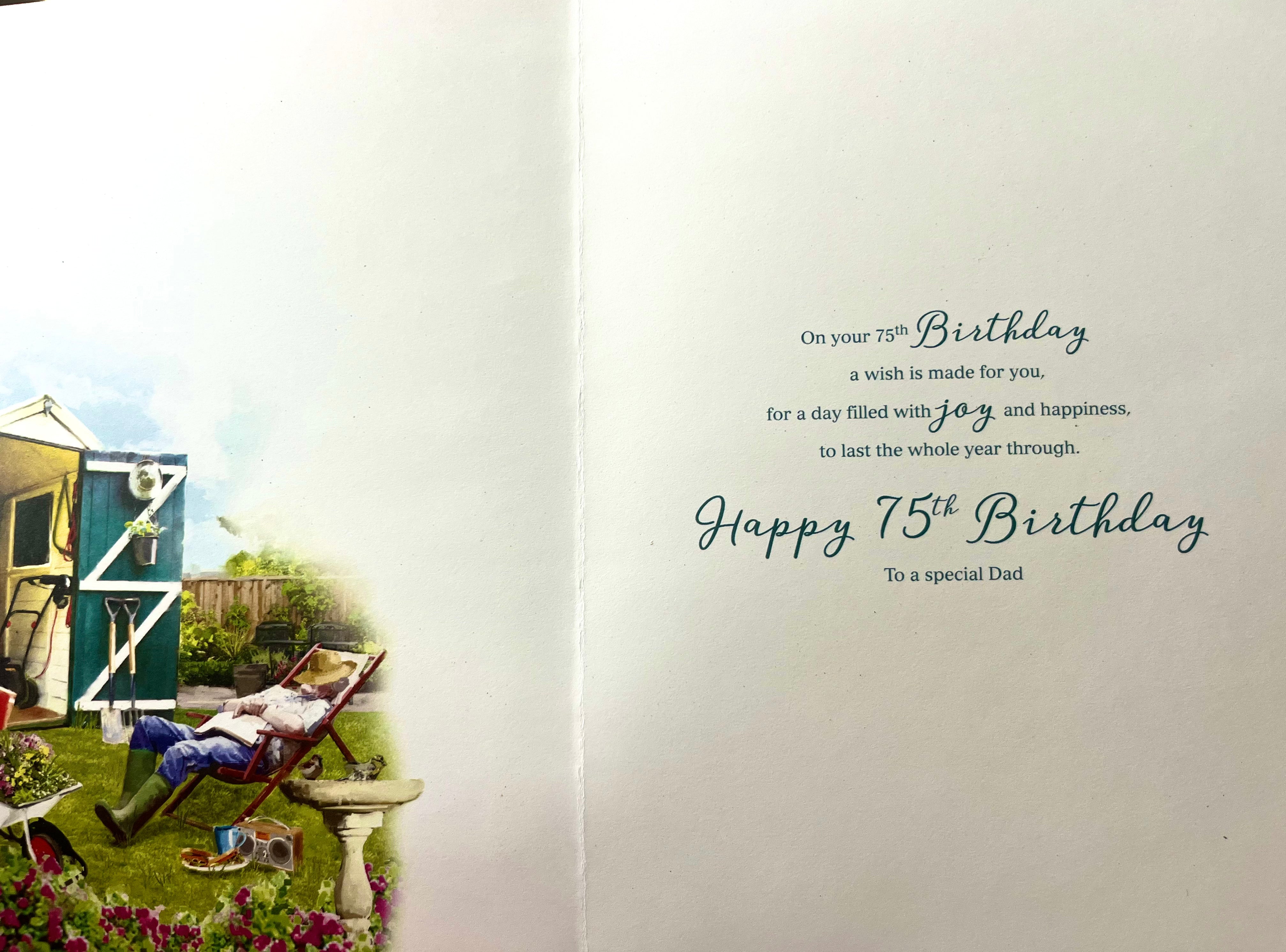 Dad's 75th Birthday Card