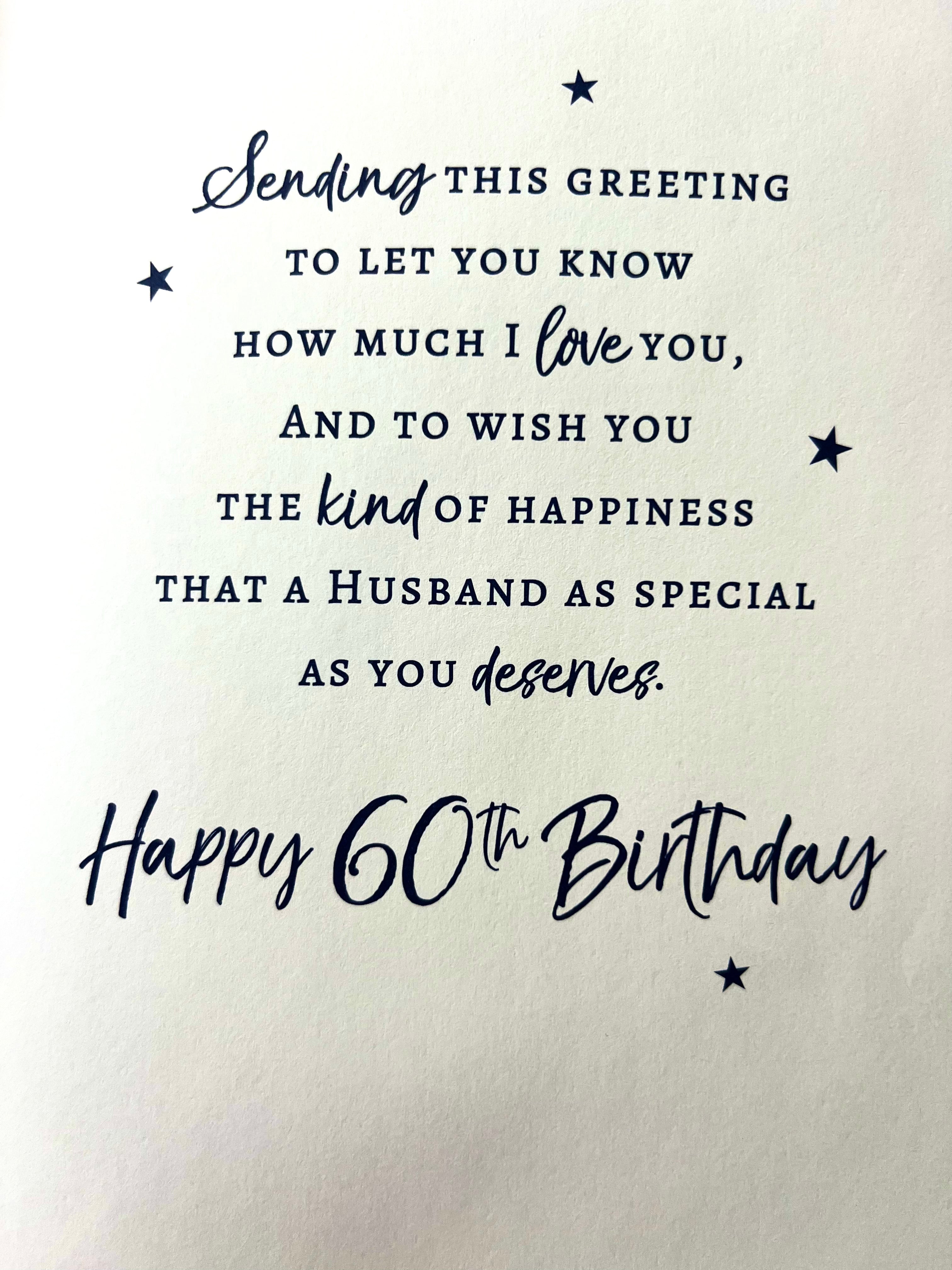 Husband's 60th Birthday Card