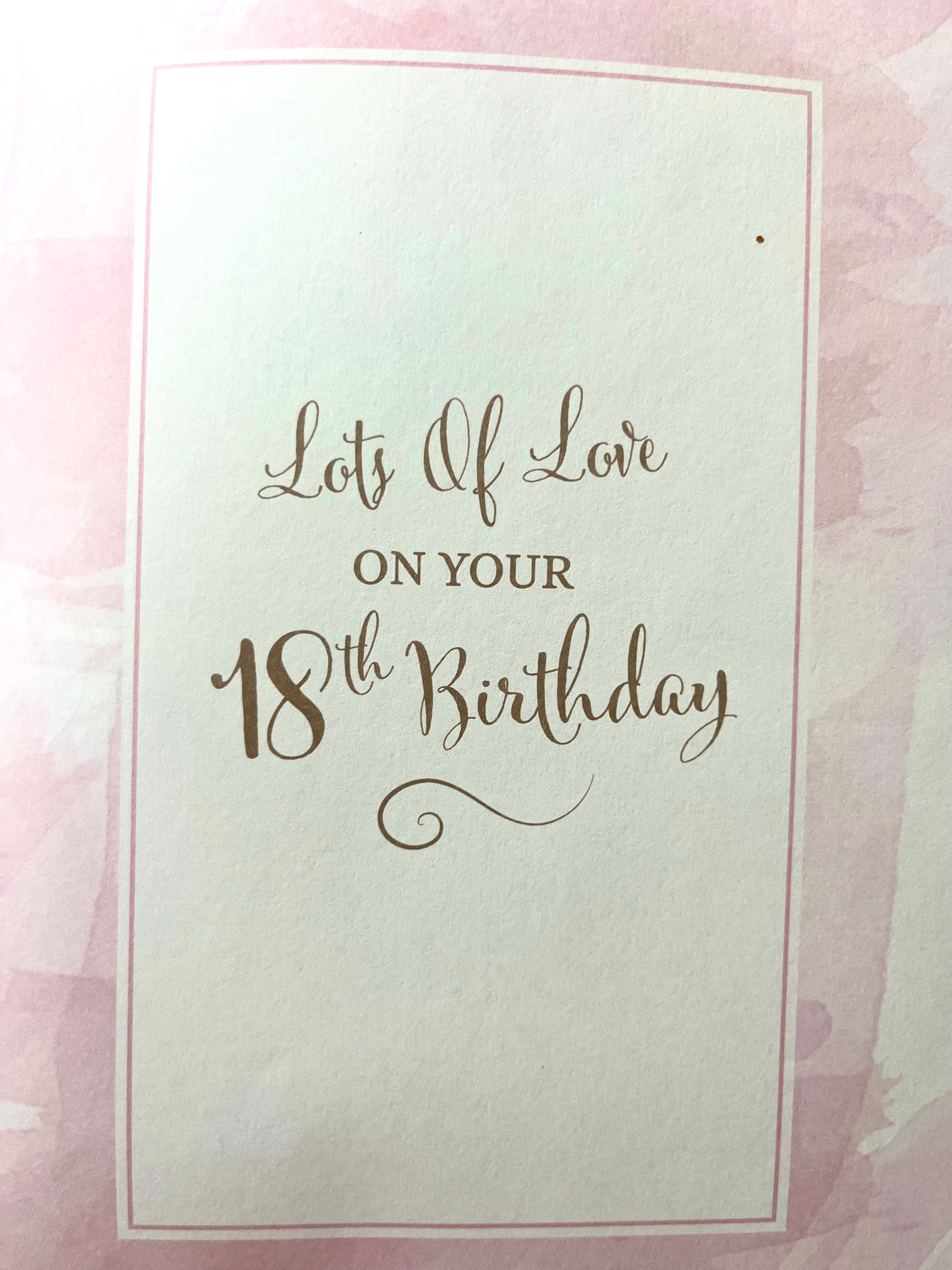 Daughter's 18th Birthday Card
