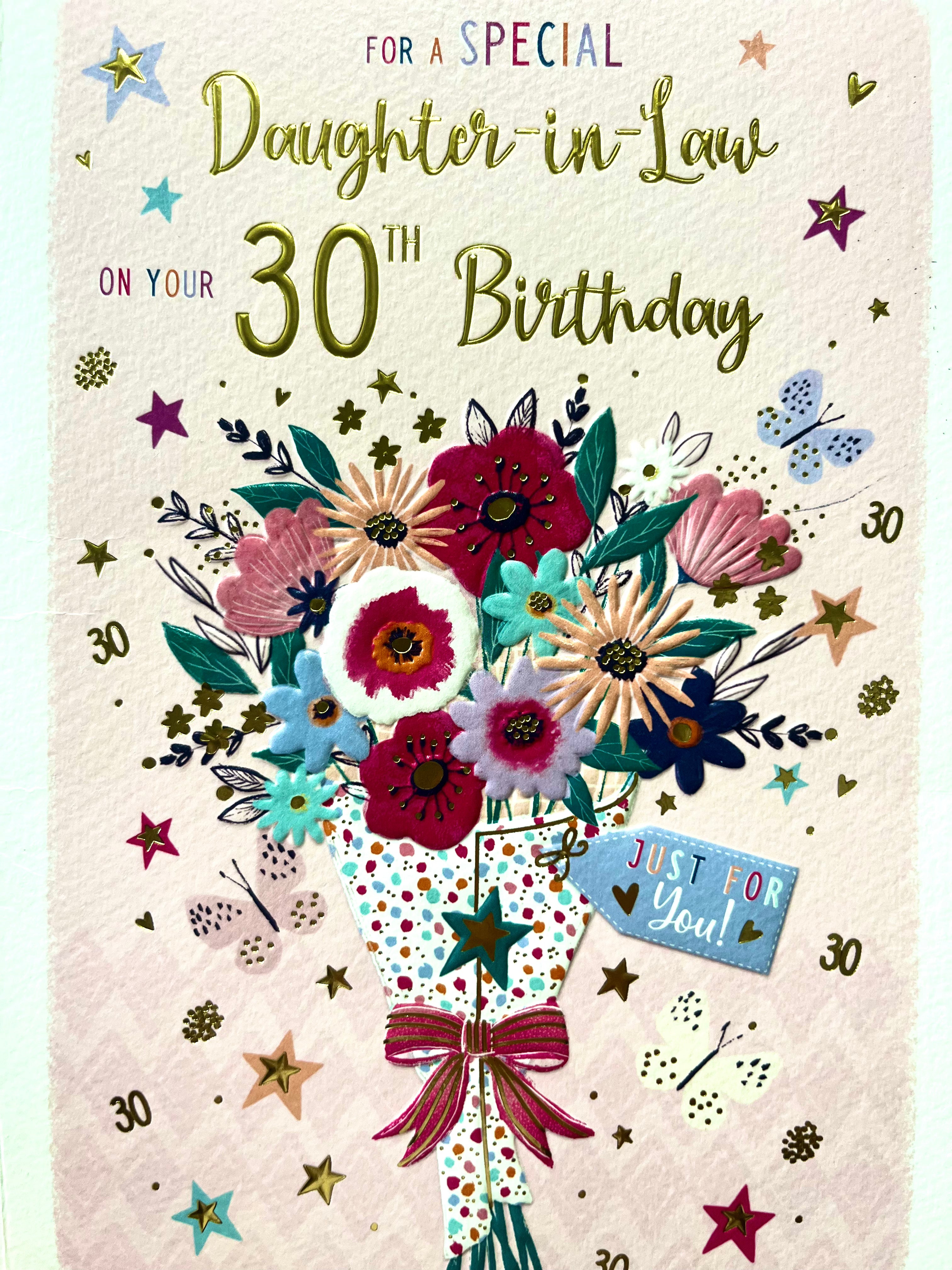 Daughter in Law's 30th Birthday Card