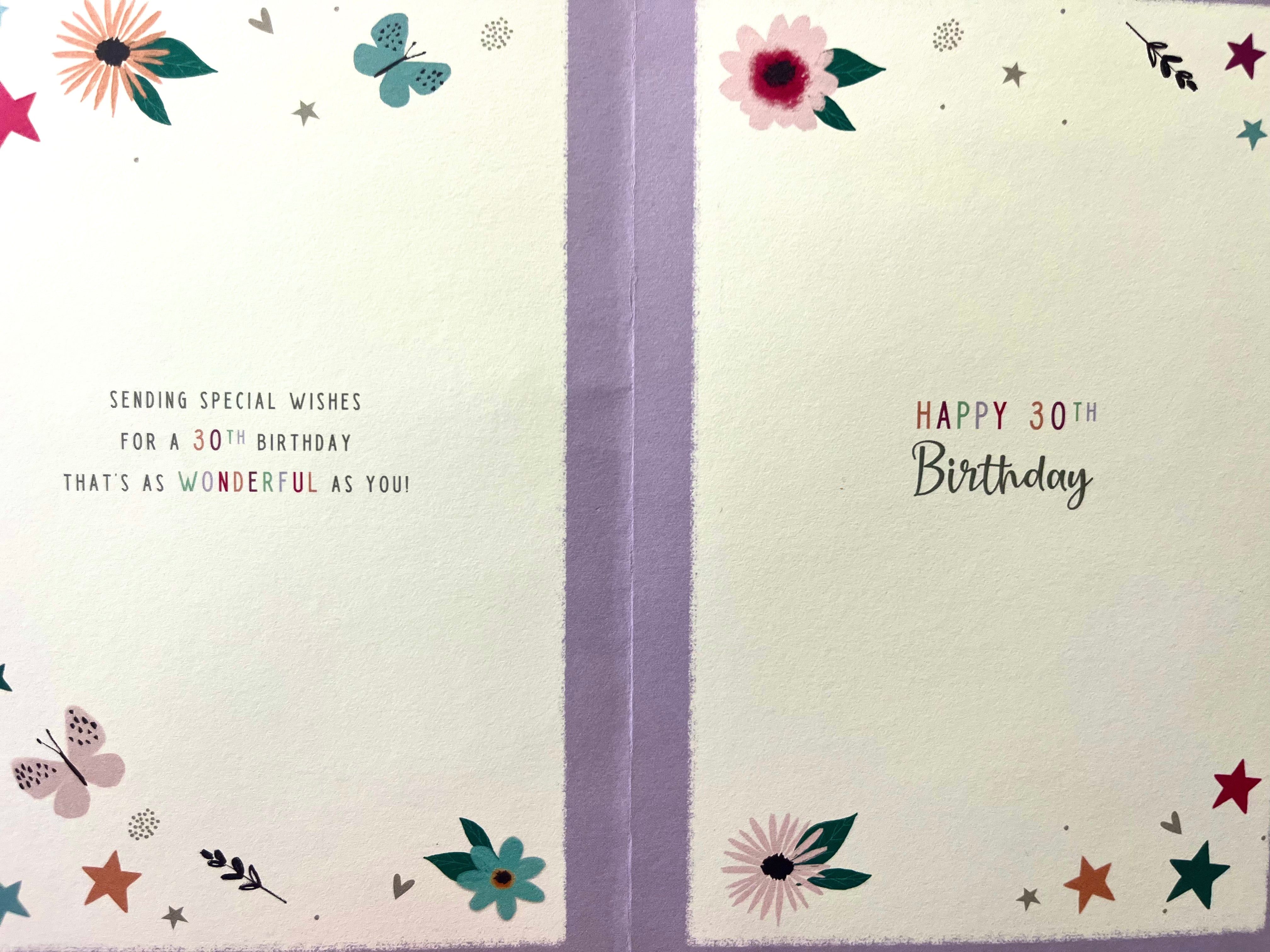 Daughter in Law's 30th Birthday Card