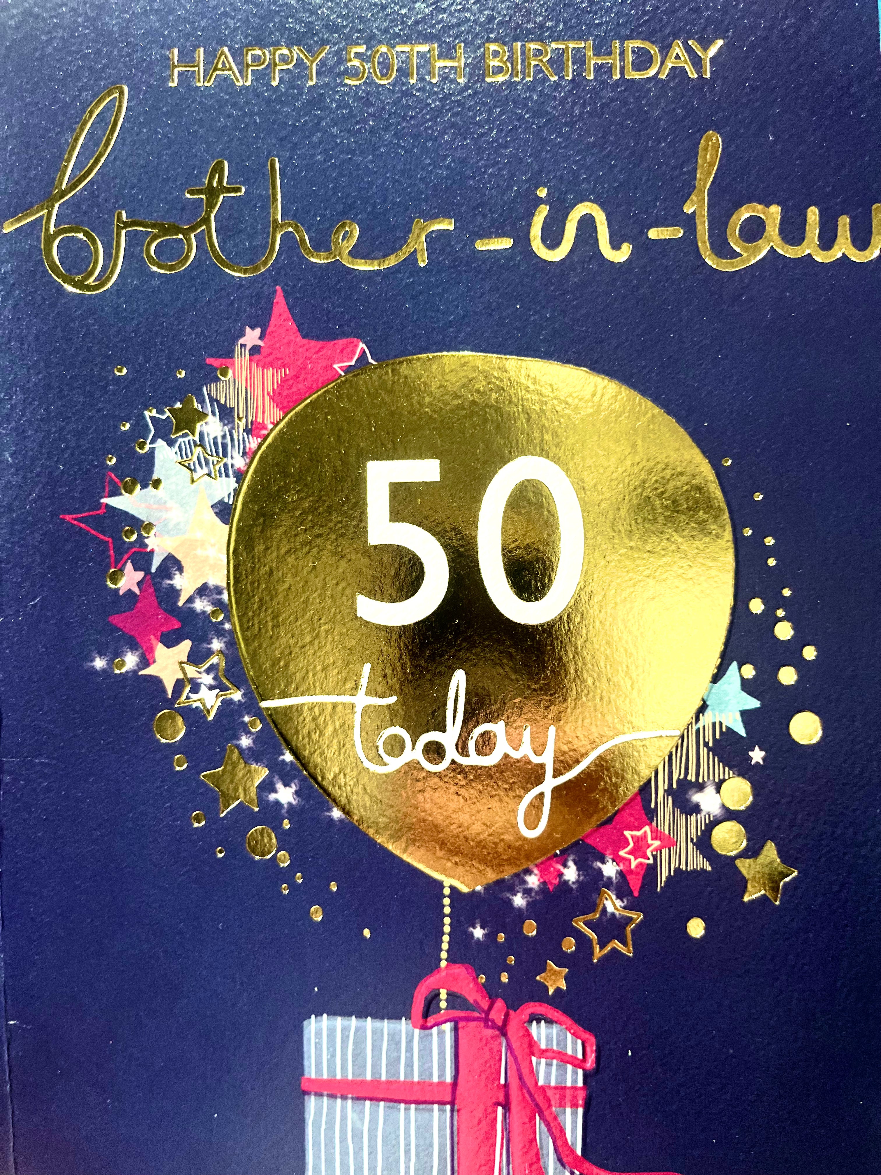 Brother in Law's 50th Birthday Card