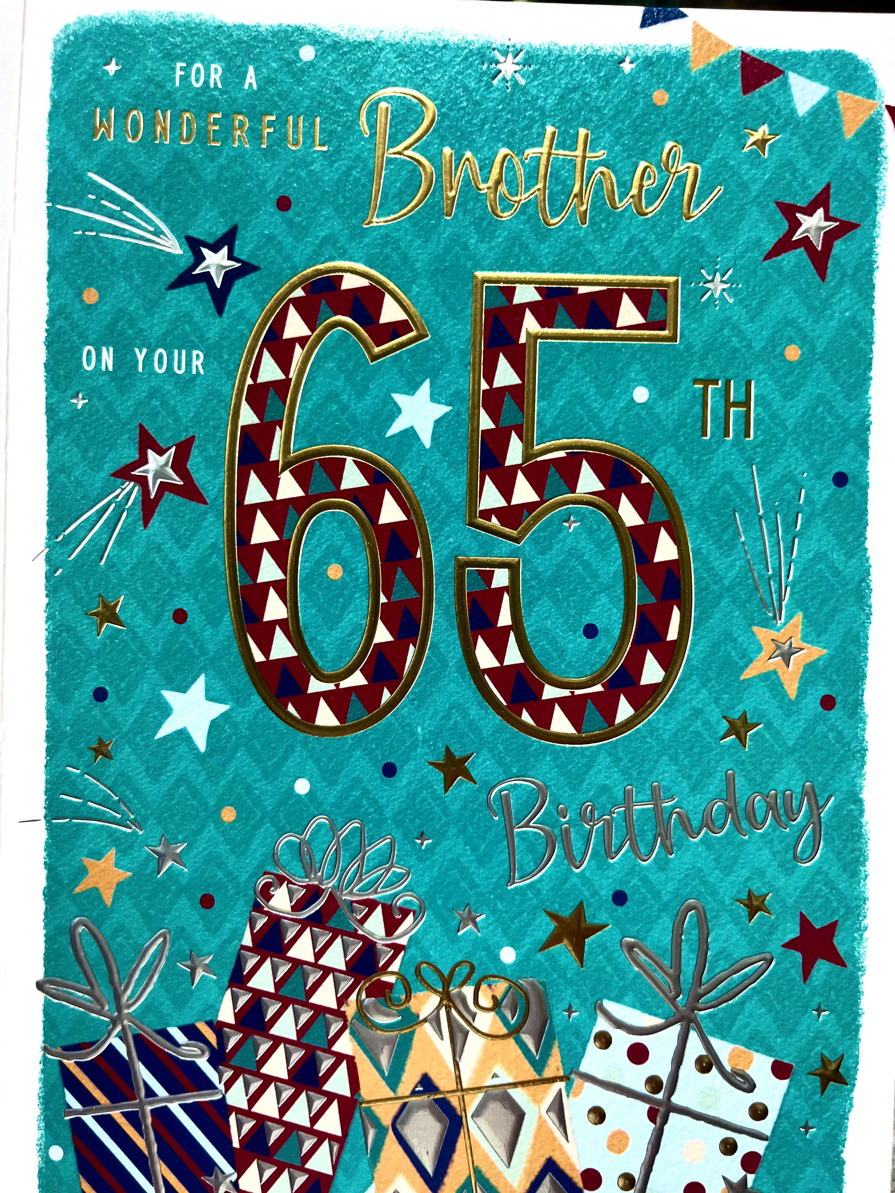 Brother's 65th Birthday Card