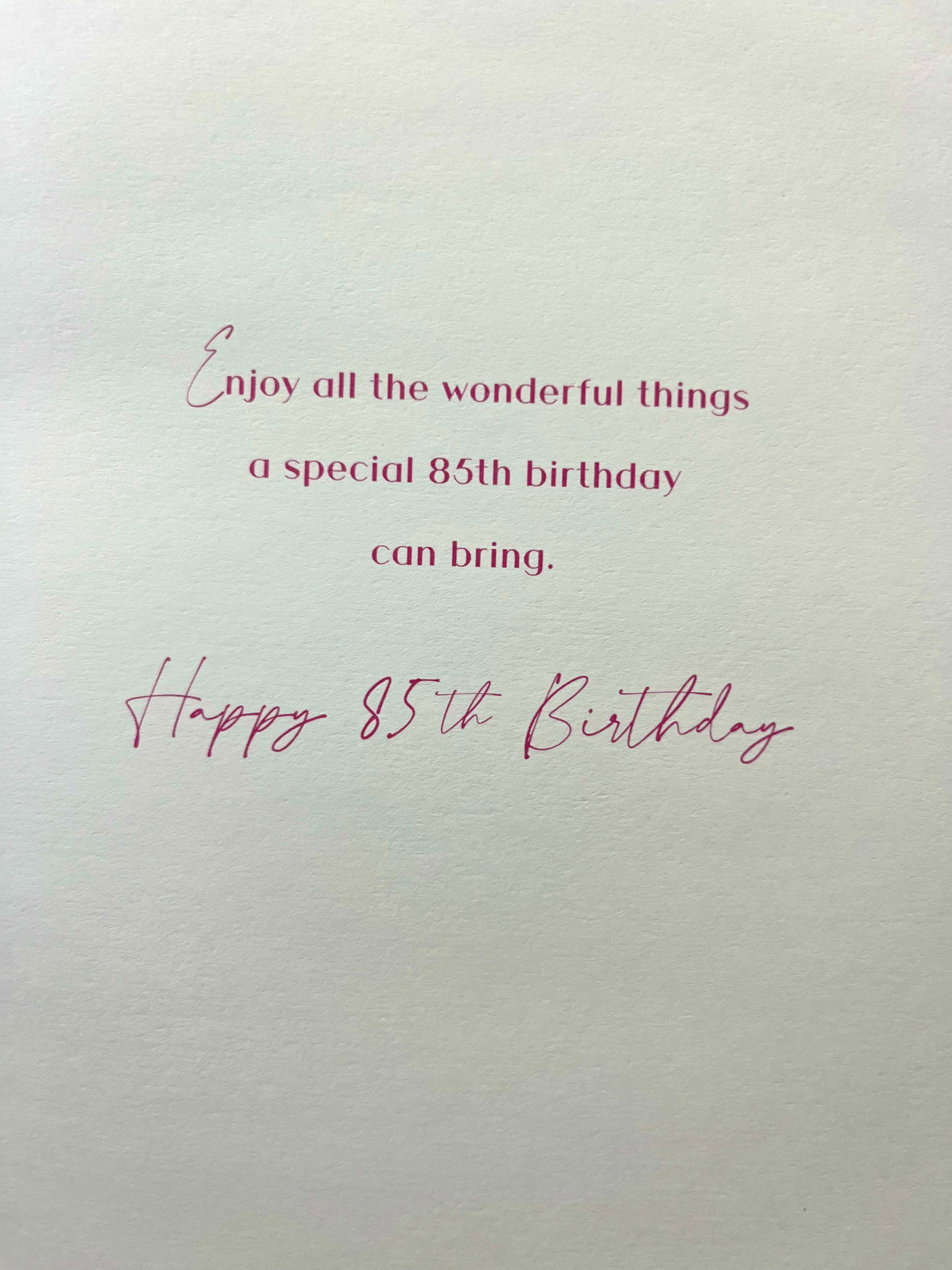 Female 85th Birthday Card