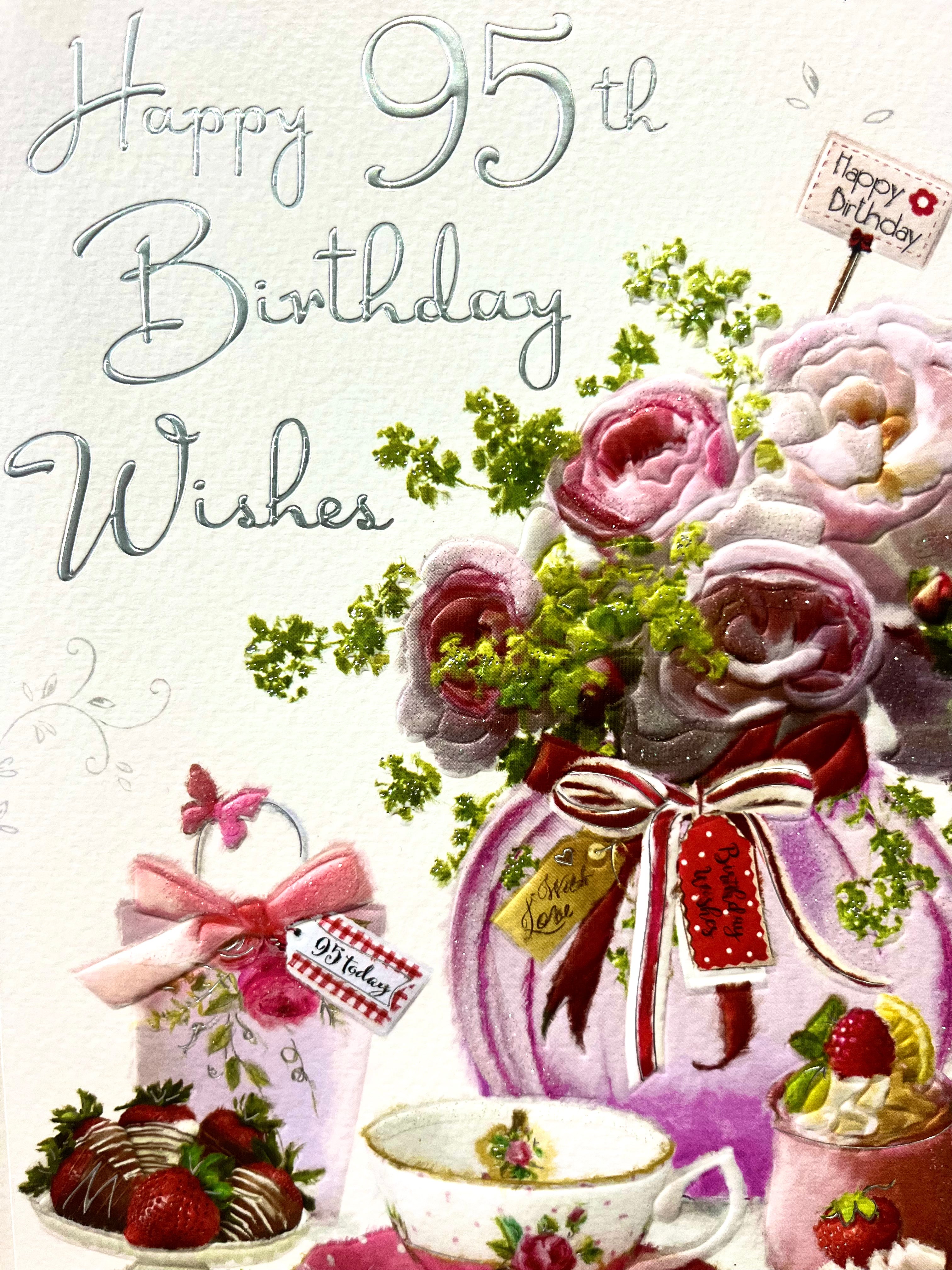 Female 95th Birthday Card