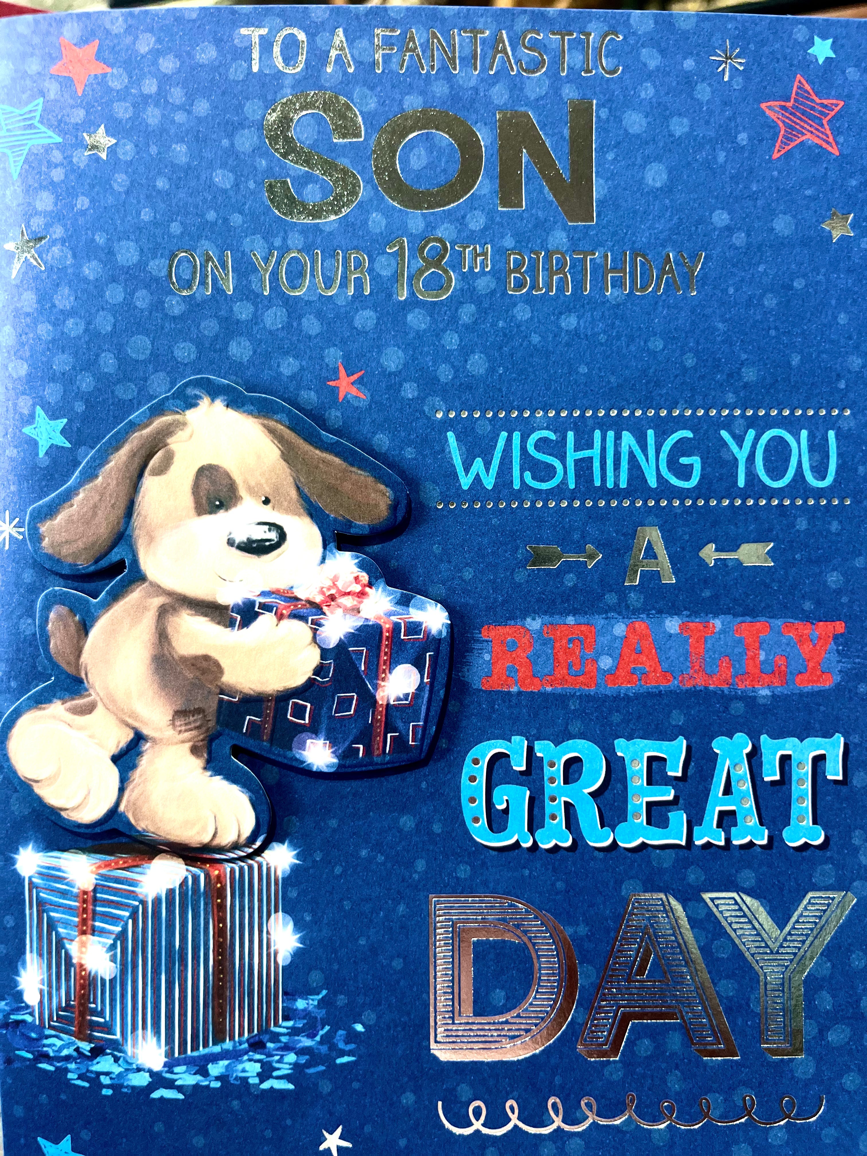 Son's 18th Birthday Card