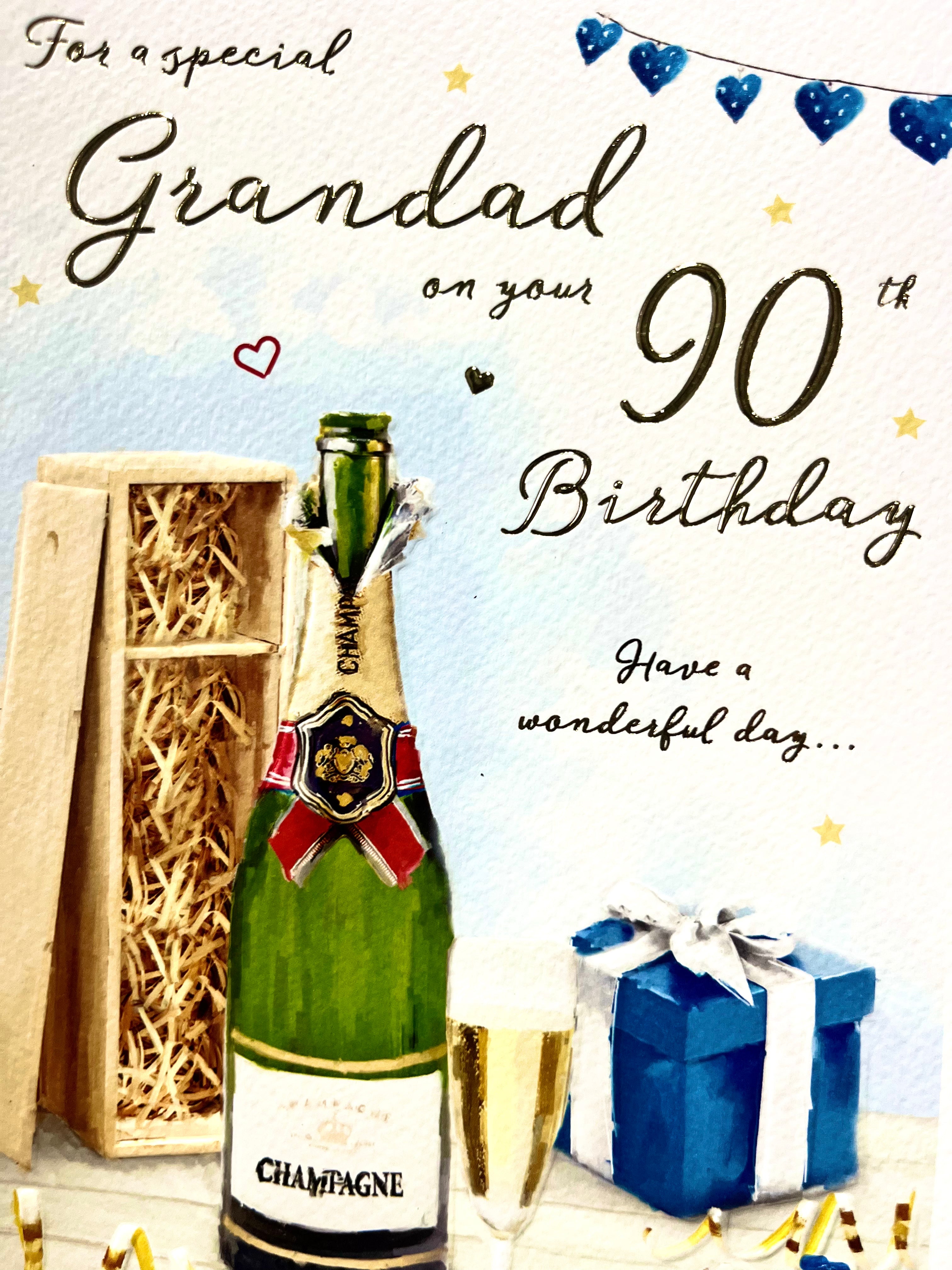 Grandad's 90th Birthday Card