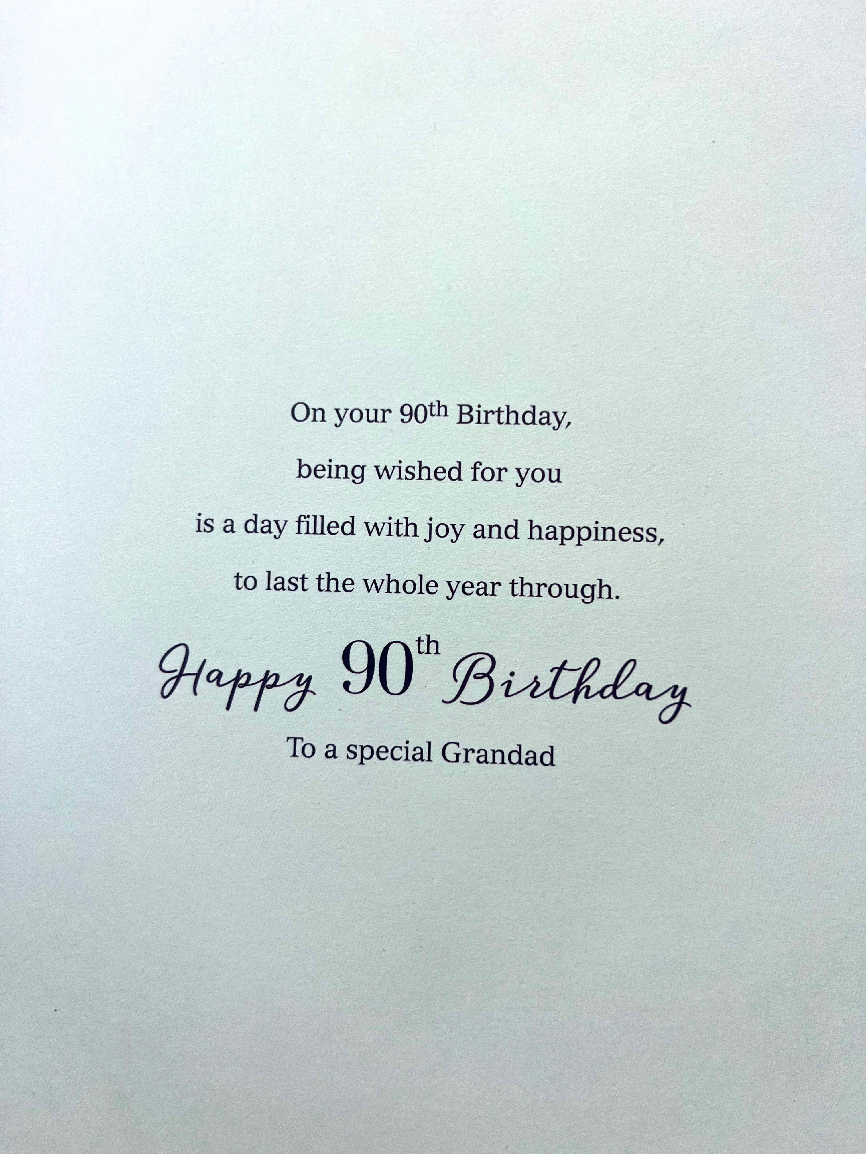 Grandad's 90th Birthday Card
