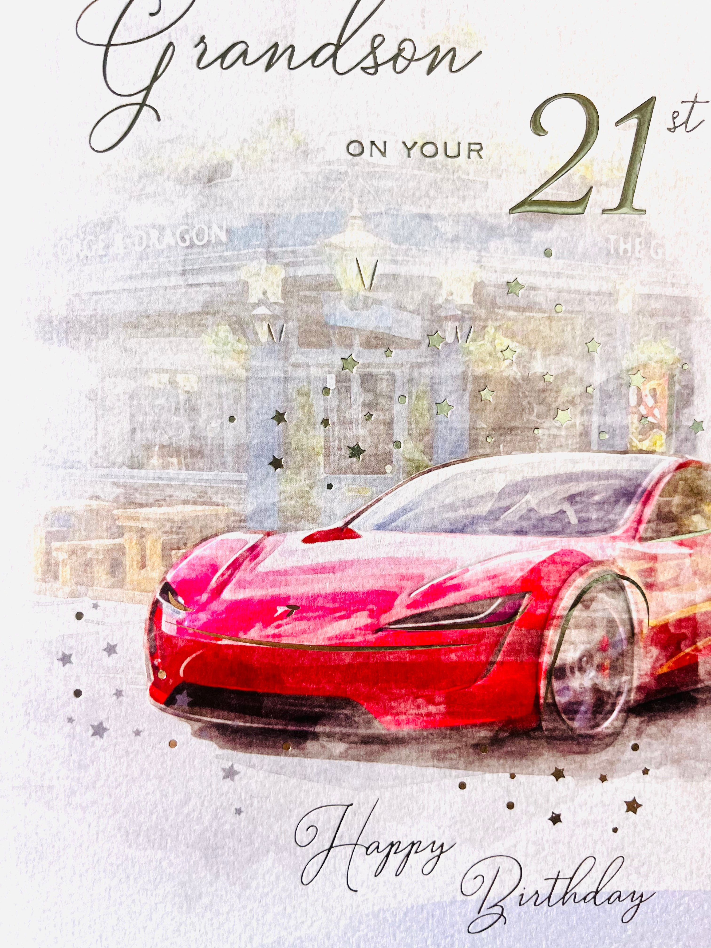 Grandson's 21st Birthday Card