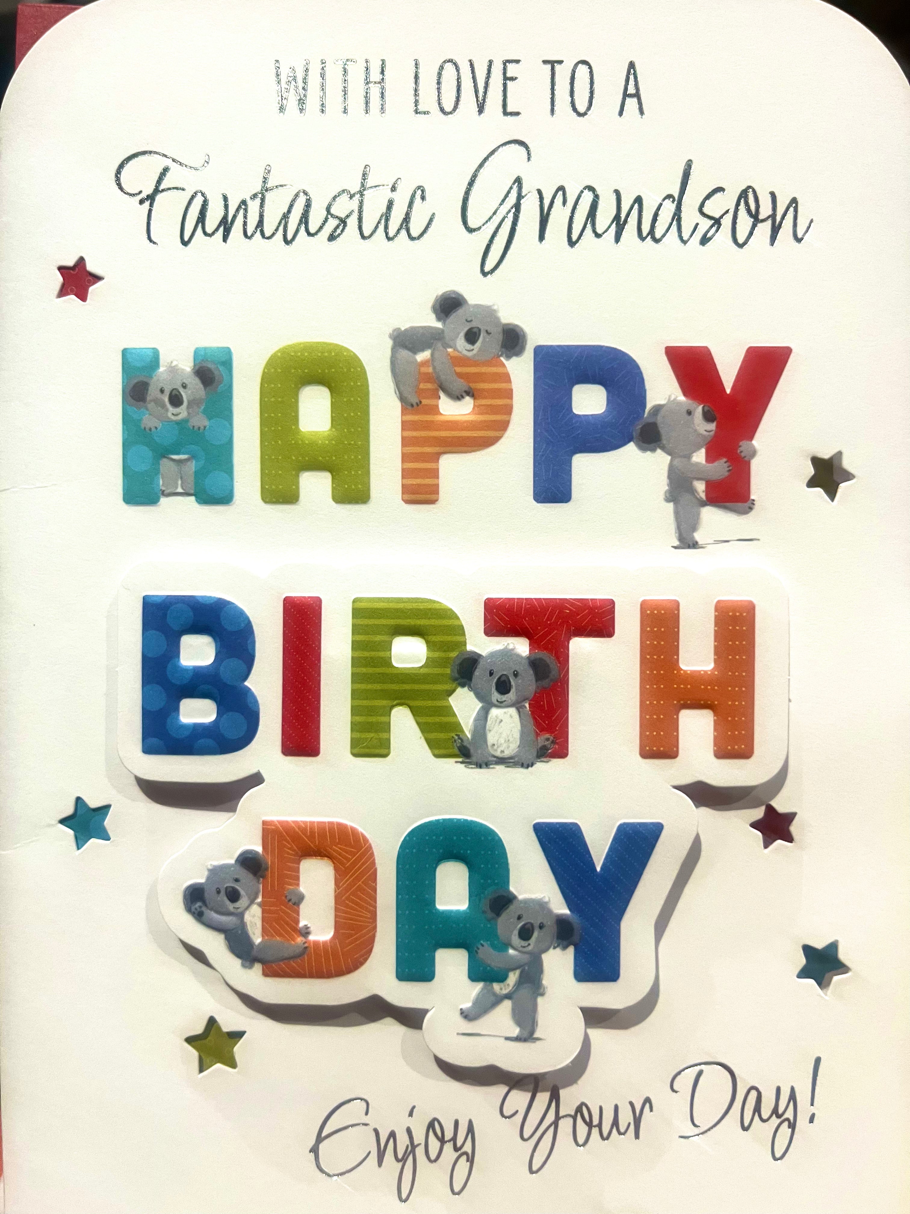 Grandson Birthday Card