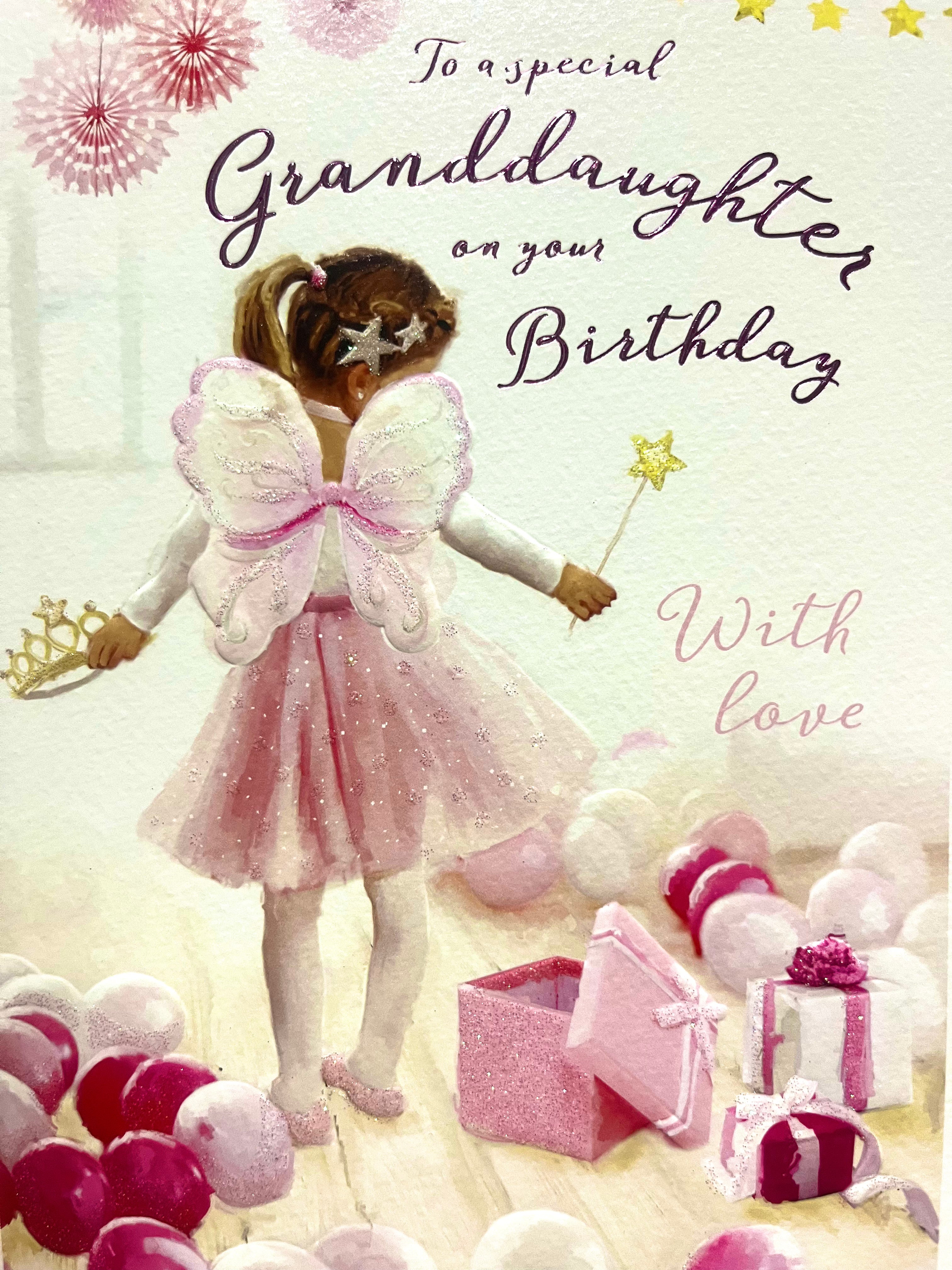 Granddaughter Birthday Card : To a special Granddaughter on your birthday
