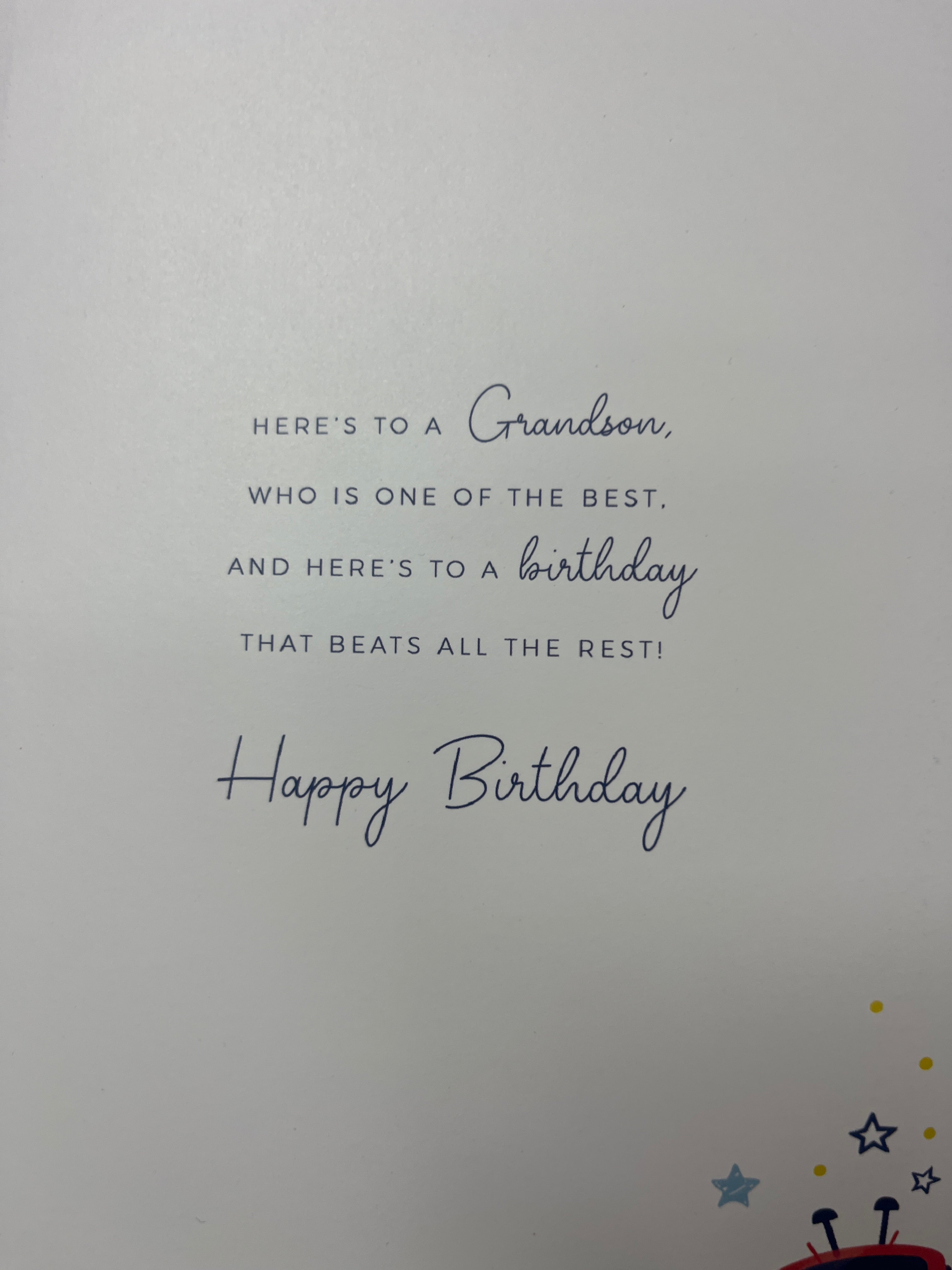 Grandson Birthday Card