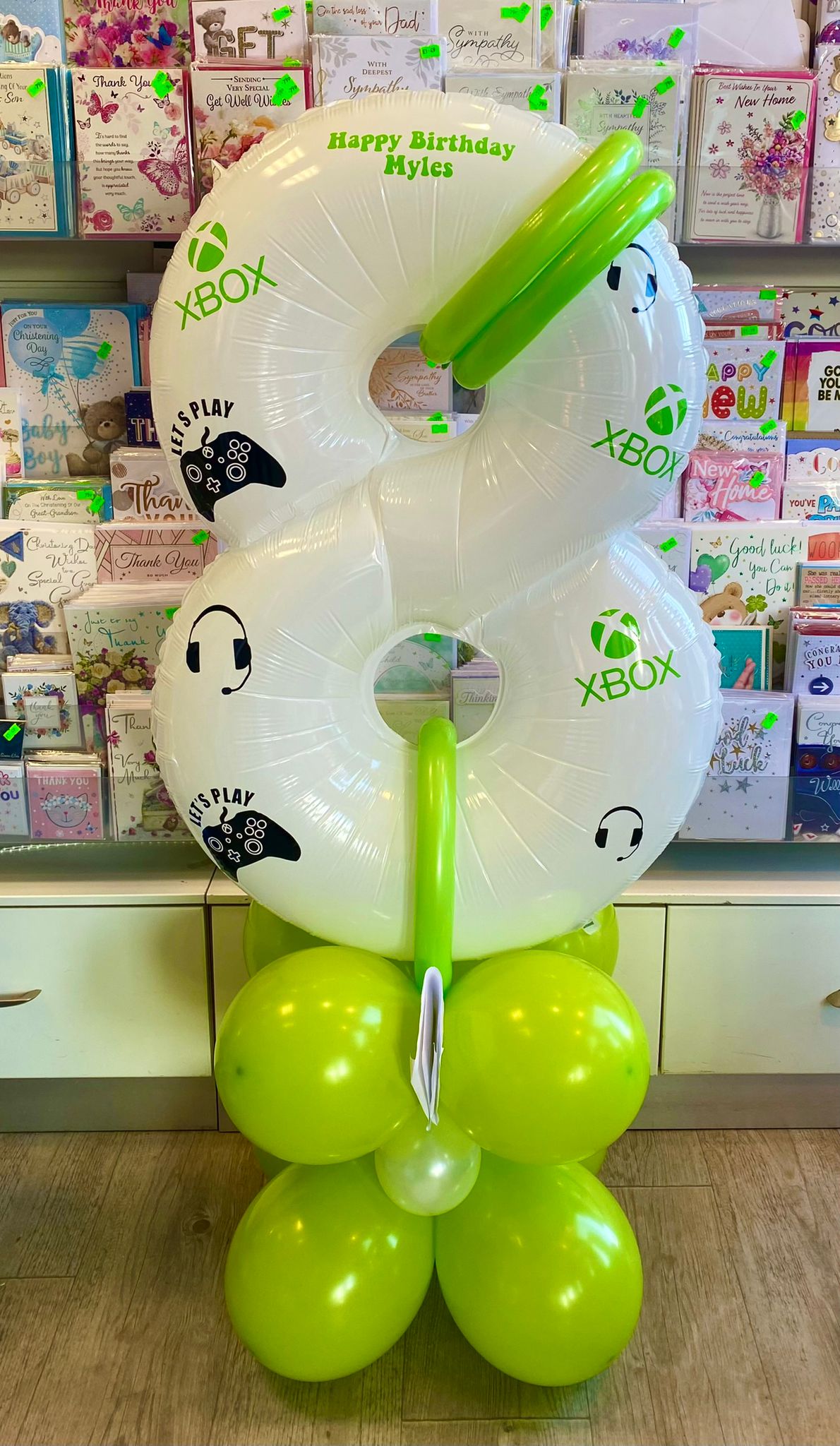 Age Balloon Displays. X Box Balloons