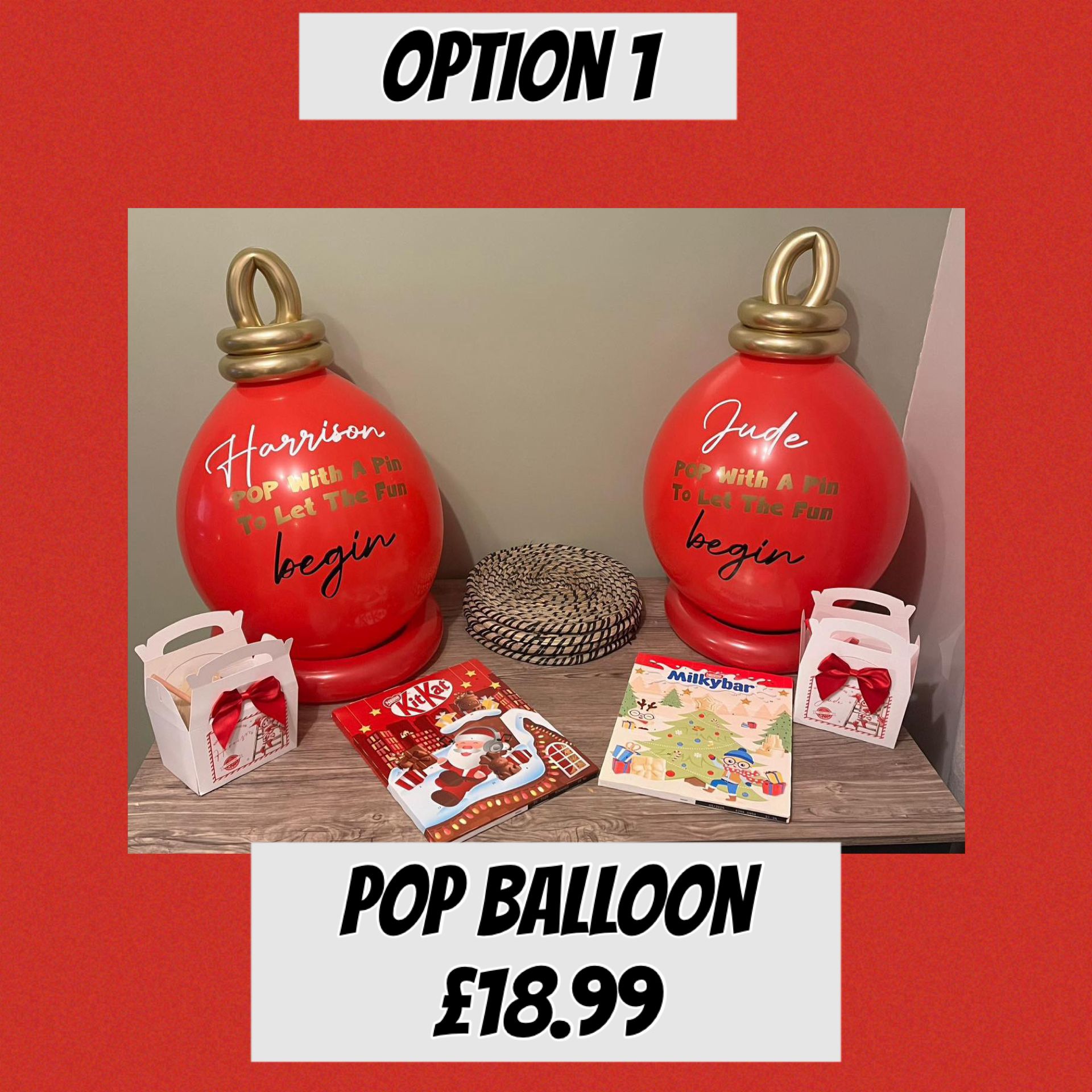 Naughty Elf in a Balloon