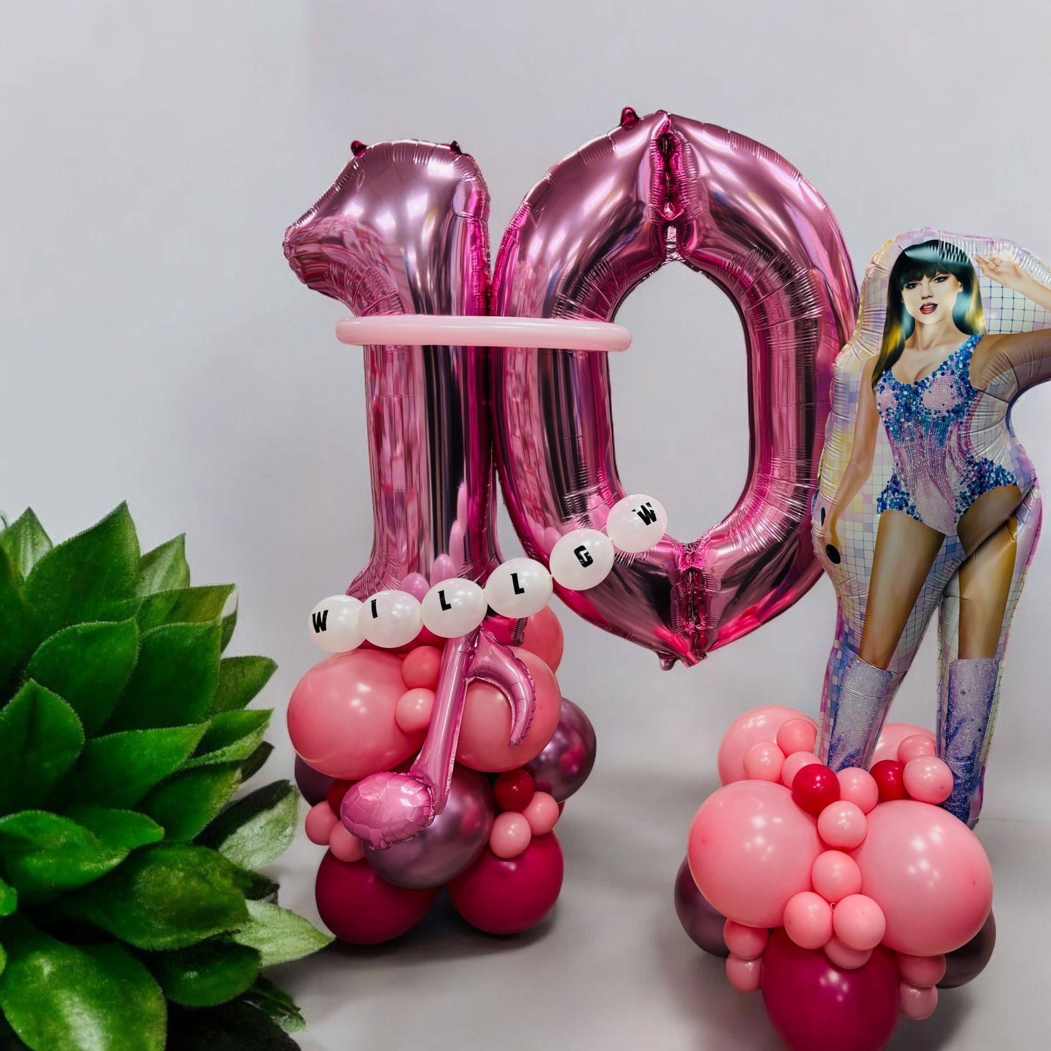 Character Balloon Displays. Taylor Swift Balloons