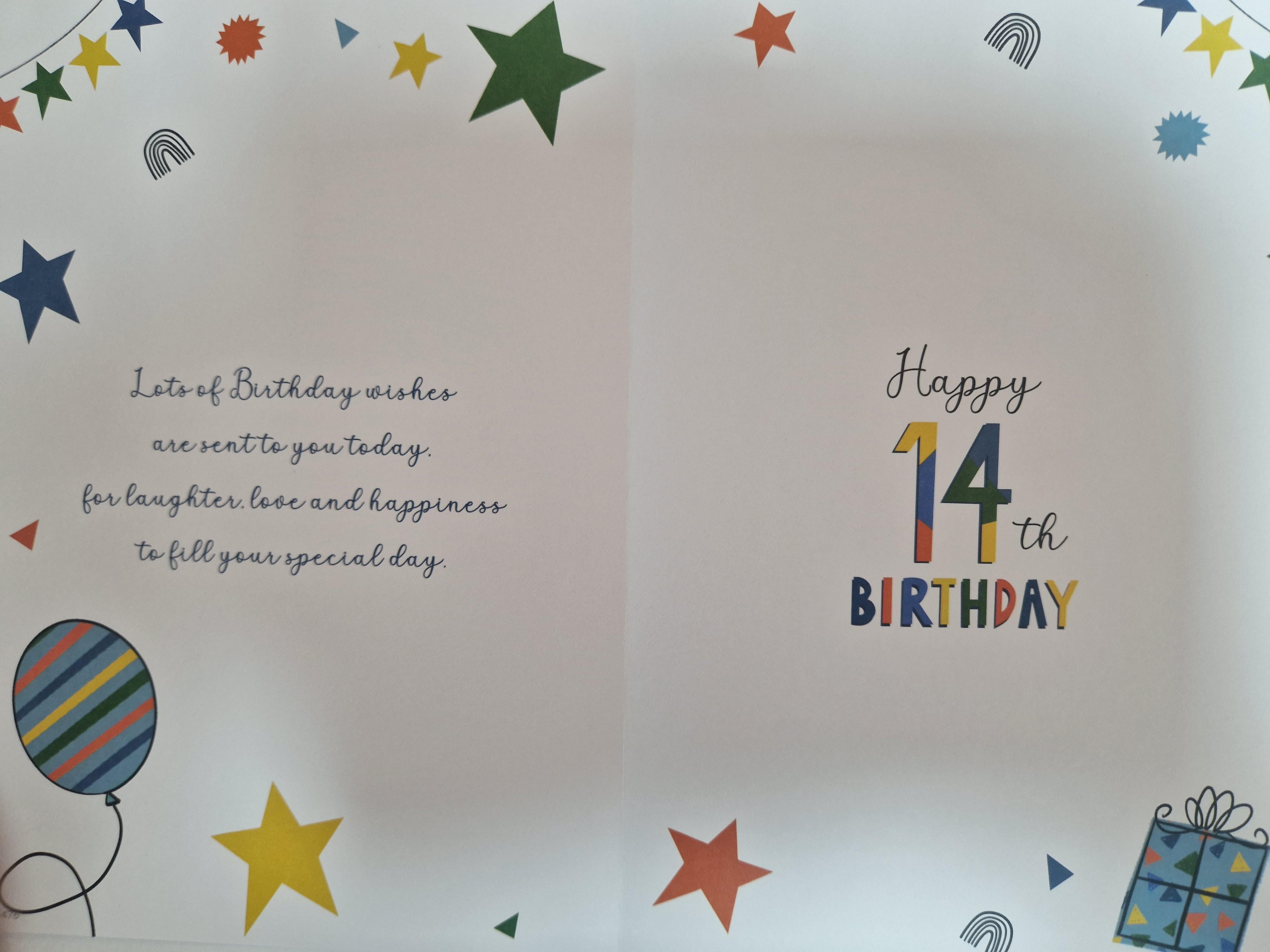 Son 14th Birthday Card