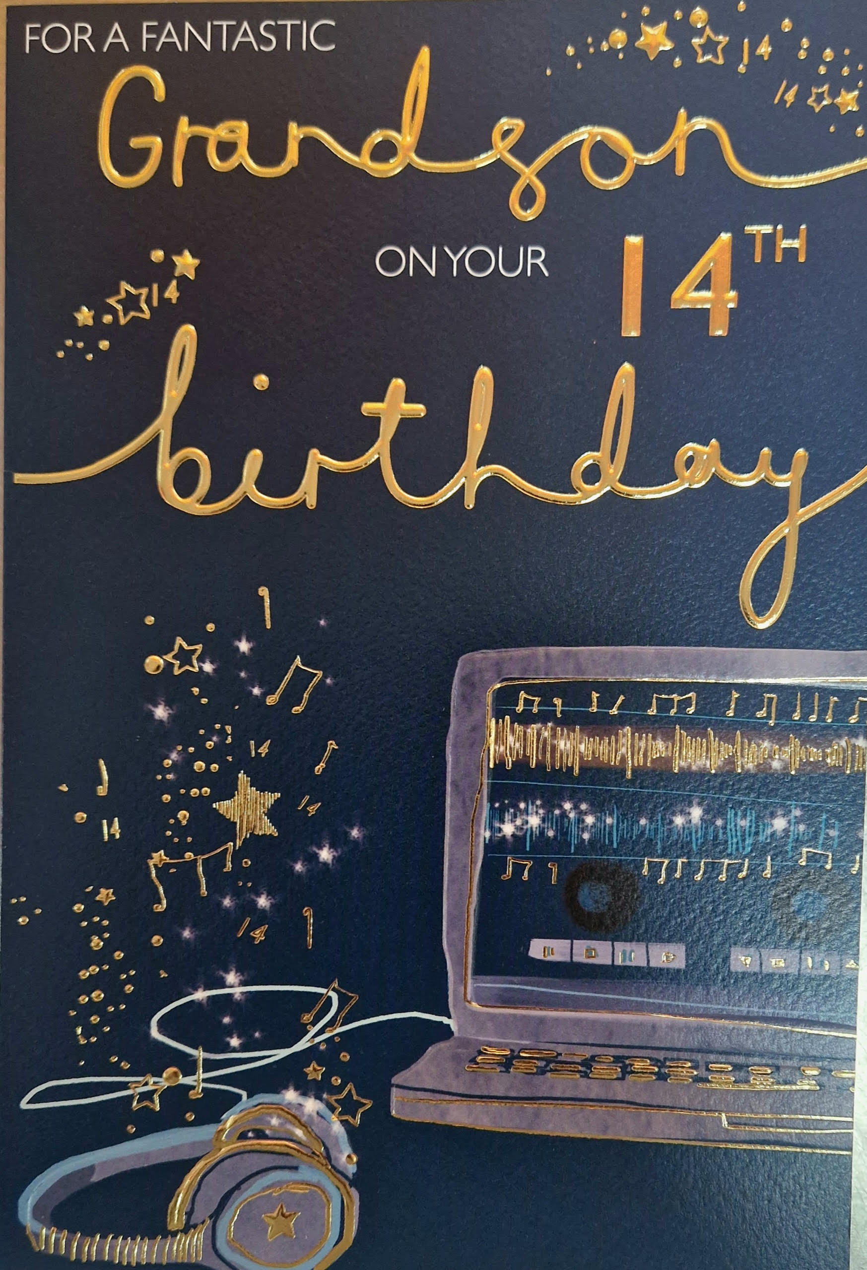 Grandson 14th Birthday Card