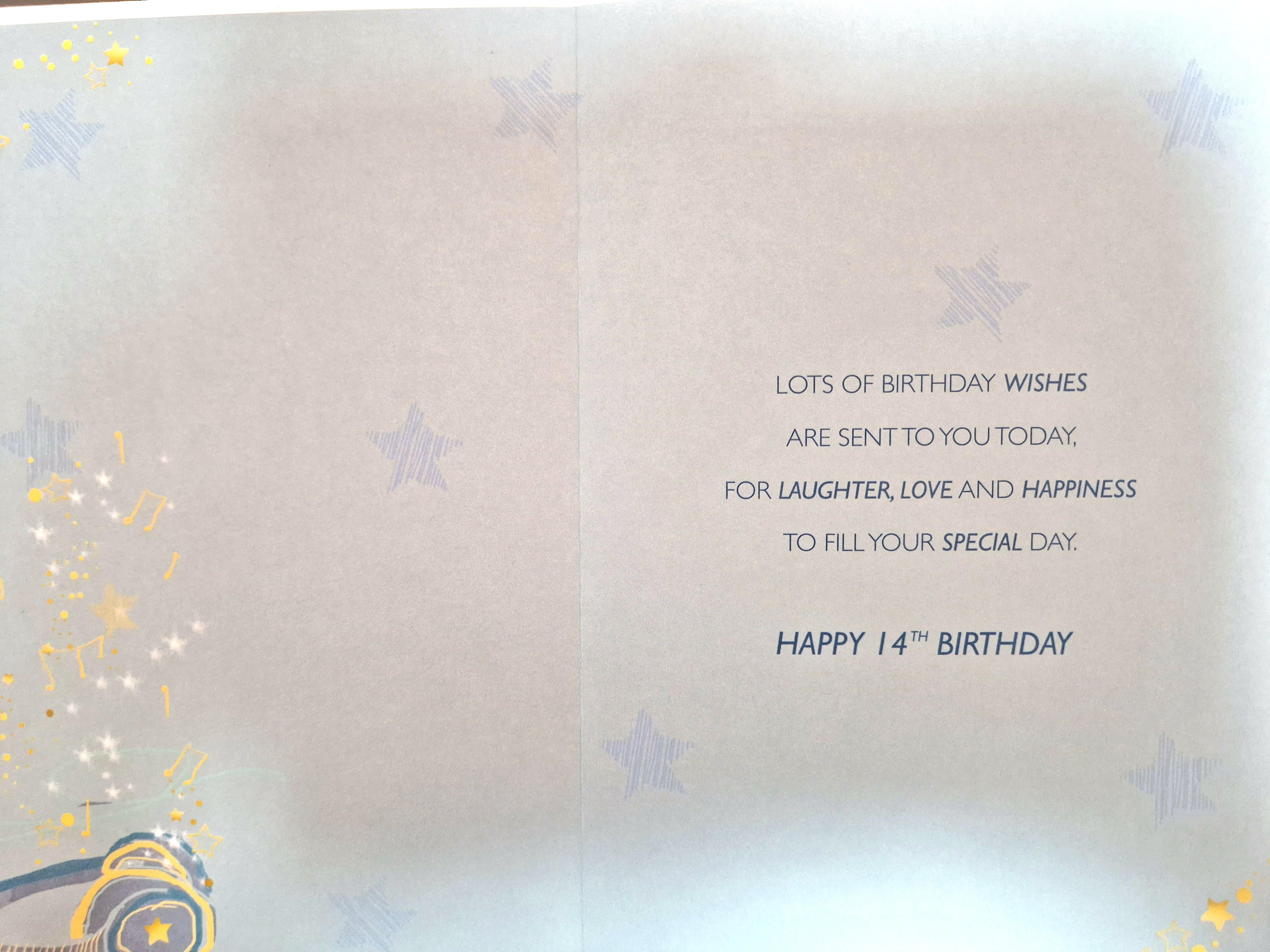 Grandson 14th Birthday Card