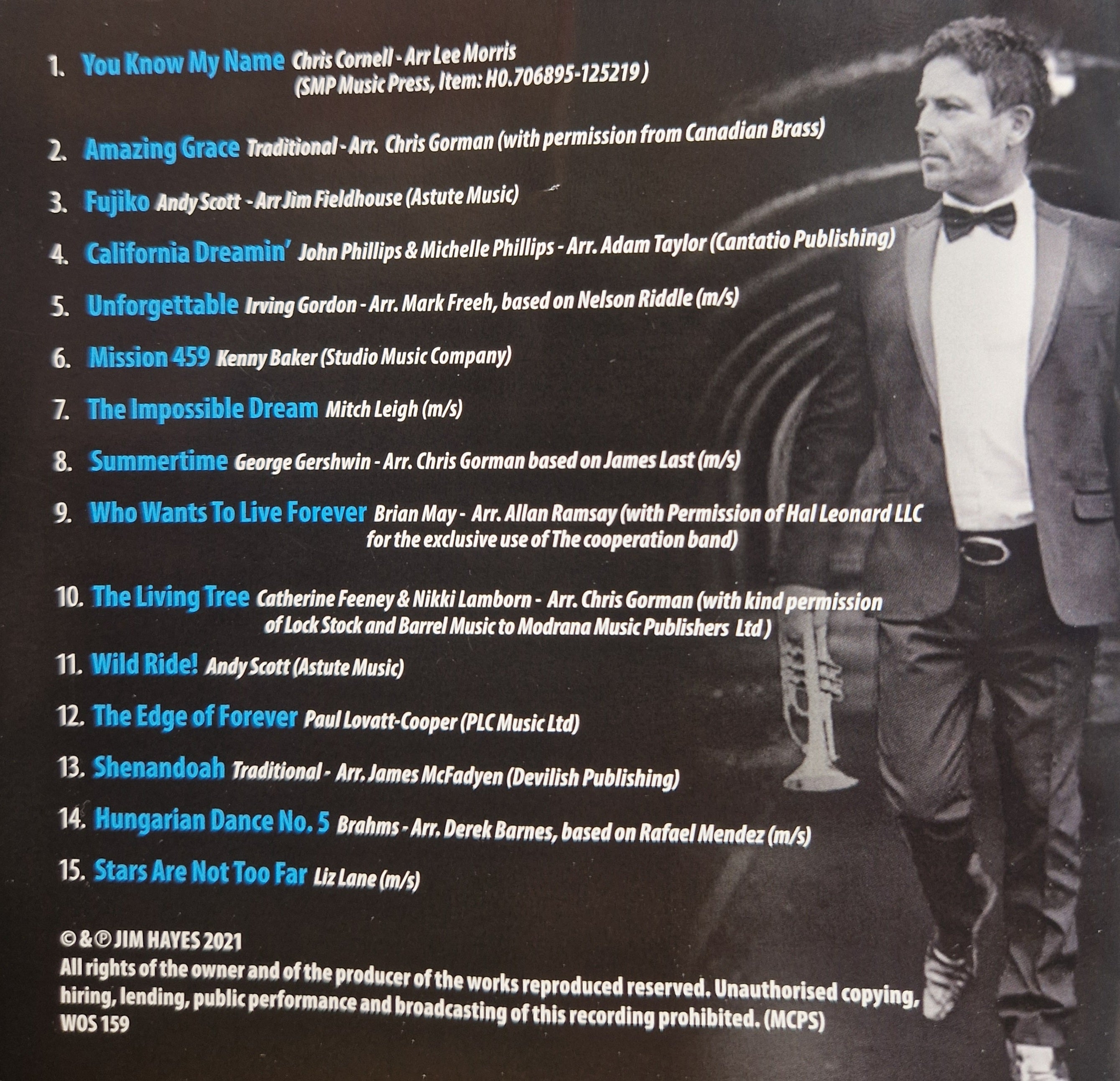 Jim Hayes (Cornet) Solo Cd "The Edge Of Forever".