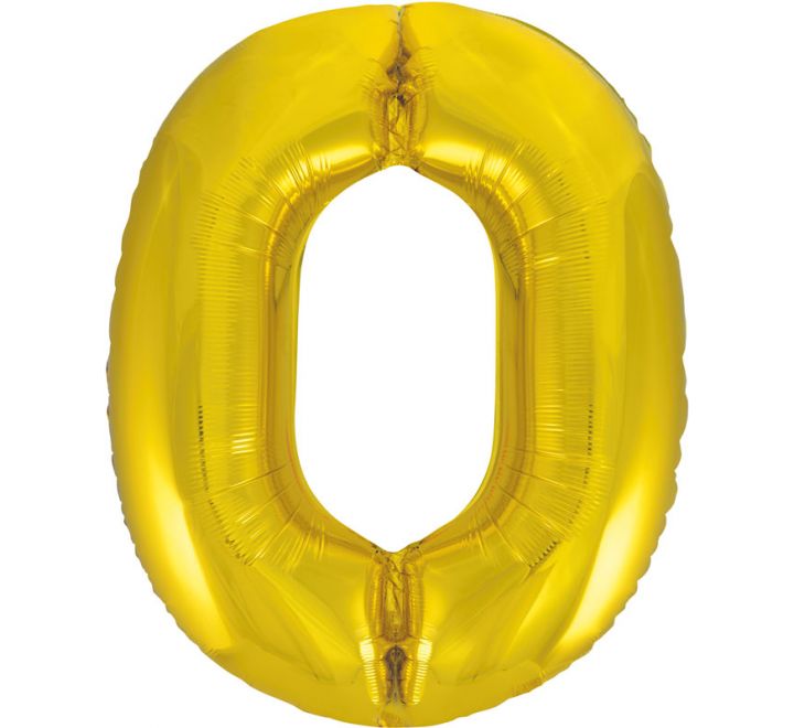 "Unique" Super Shape Helium Filled Balloon - 34 Inches - GOLD