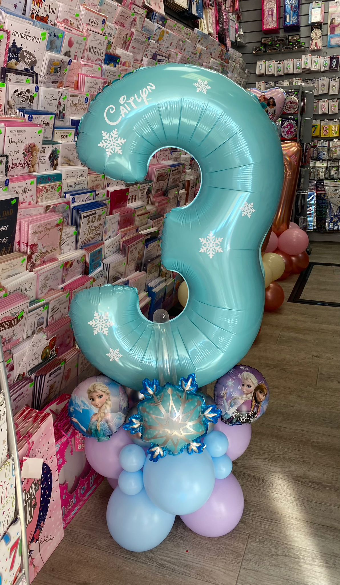 Character Balloon Displays. Frozen Balloons