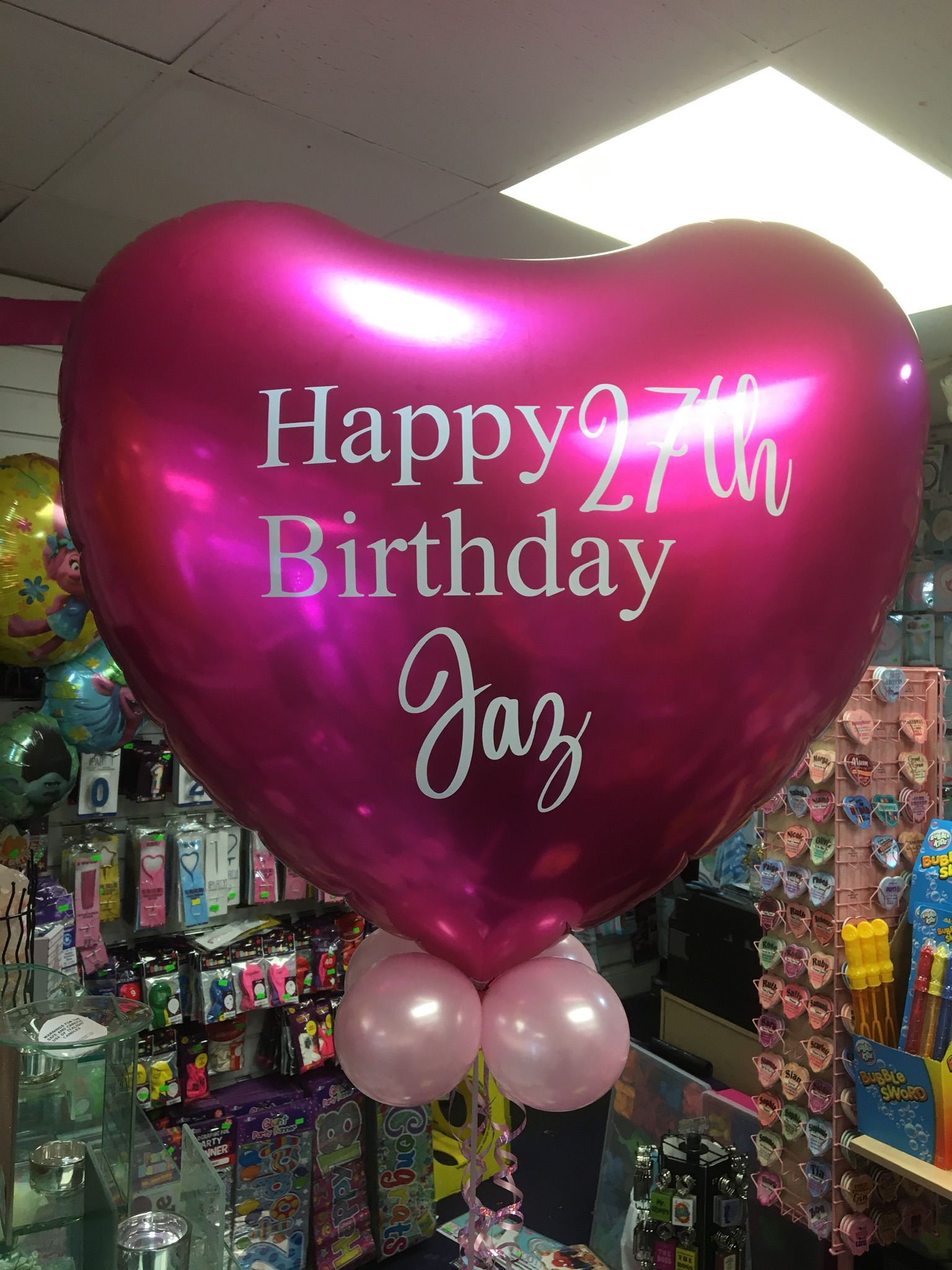 Personalised Heart Balloon. Any Message