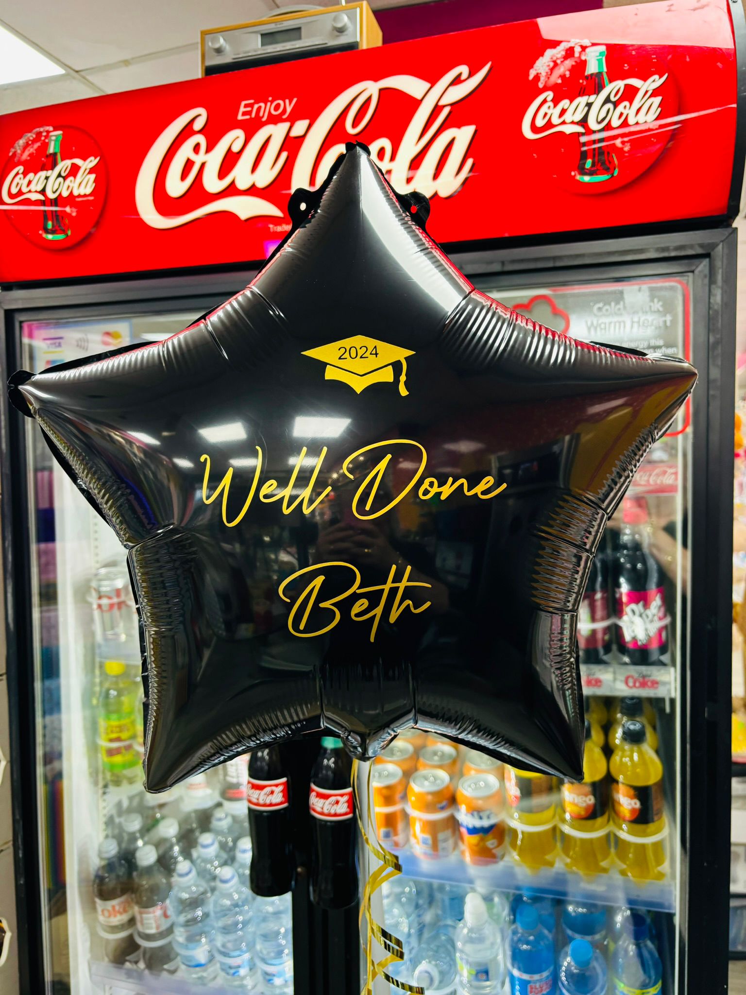 Personalised Star Balloon. Graduation Balloon