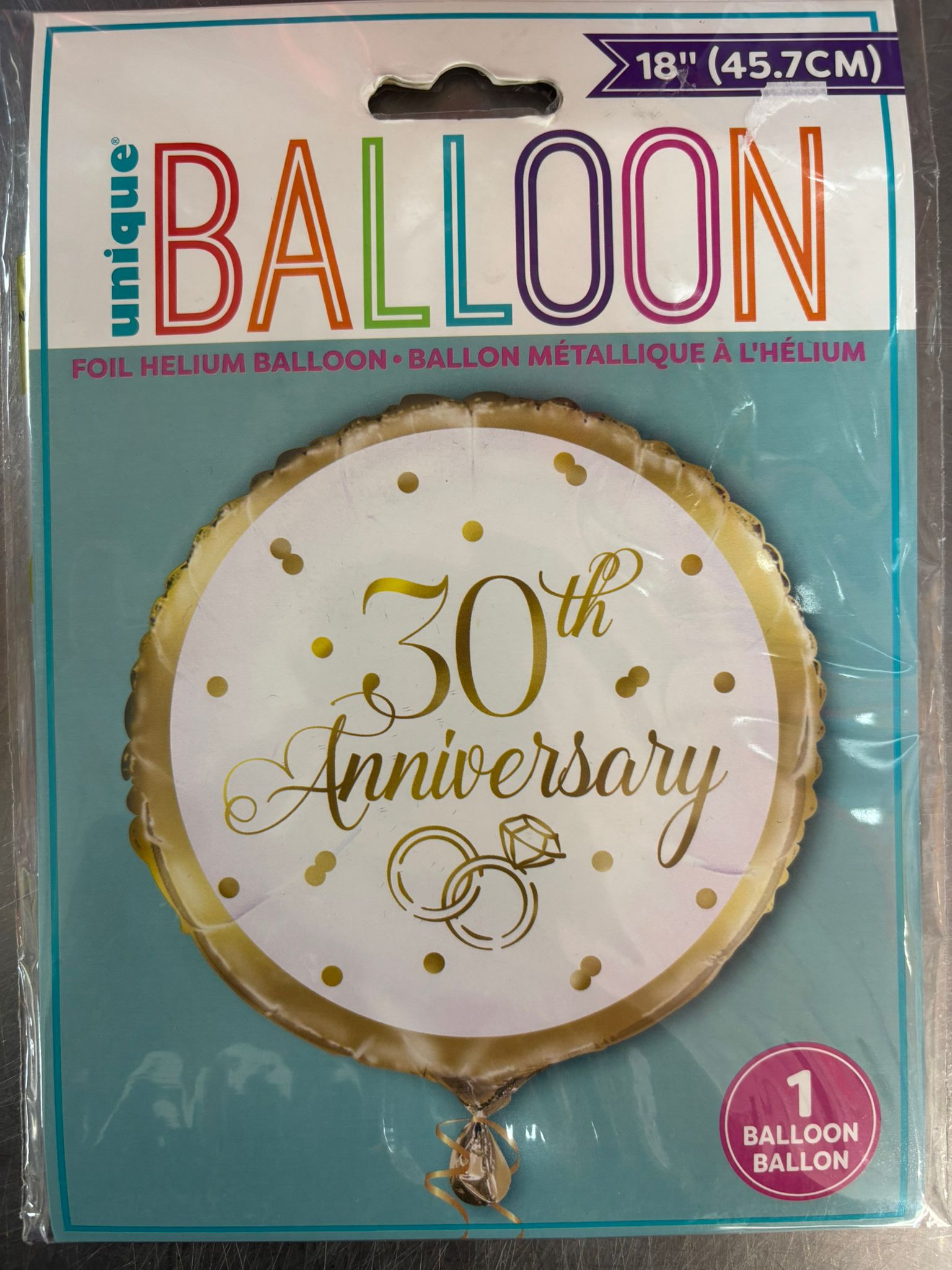 30th Anniversary Balloons. Local Pick up Only In store