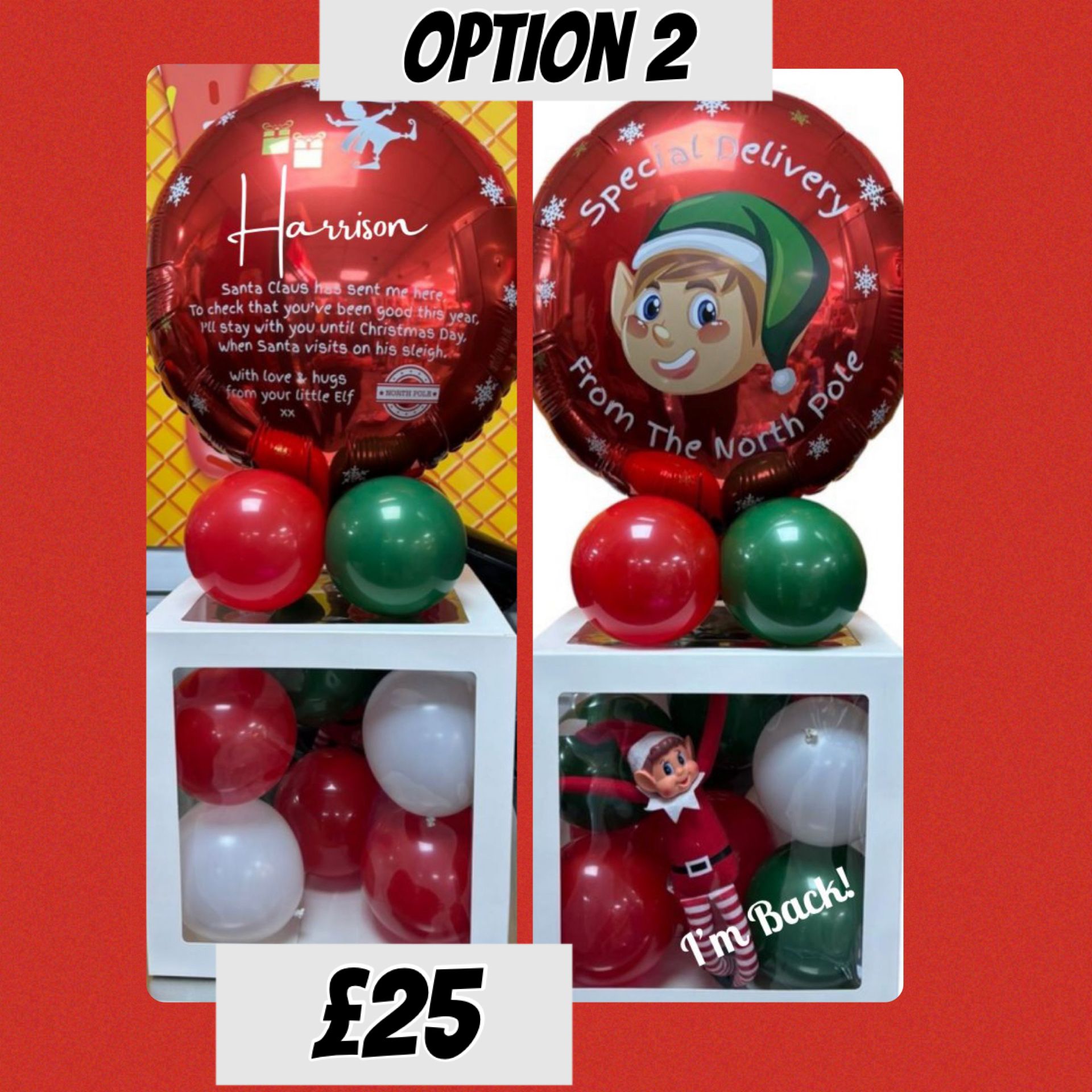 Naughty Elf in a Balloon