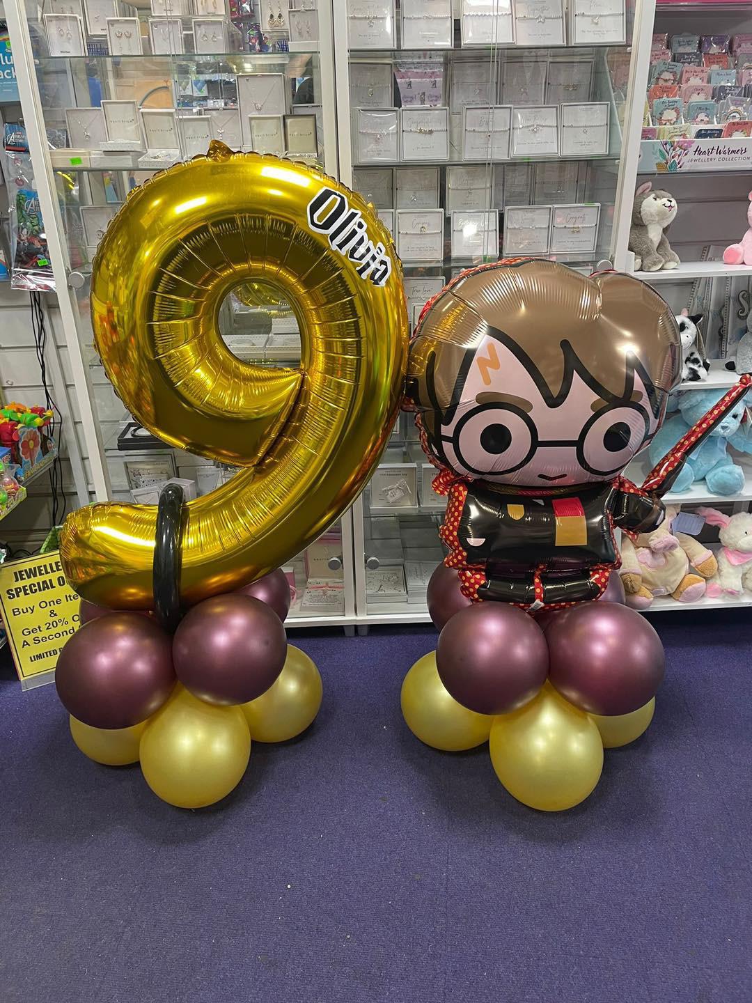 Character Balloon Displays. Harry Potter Balloons