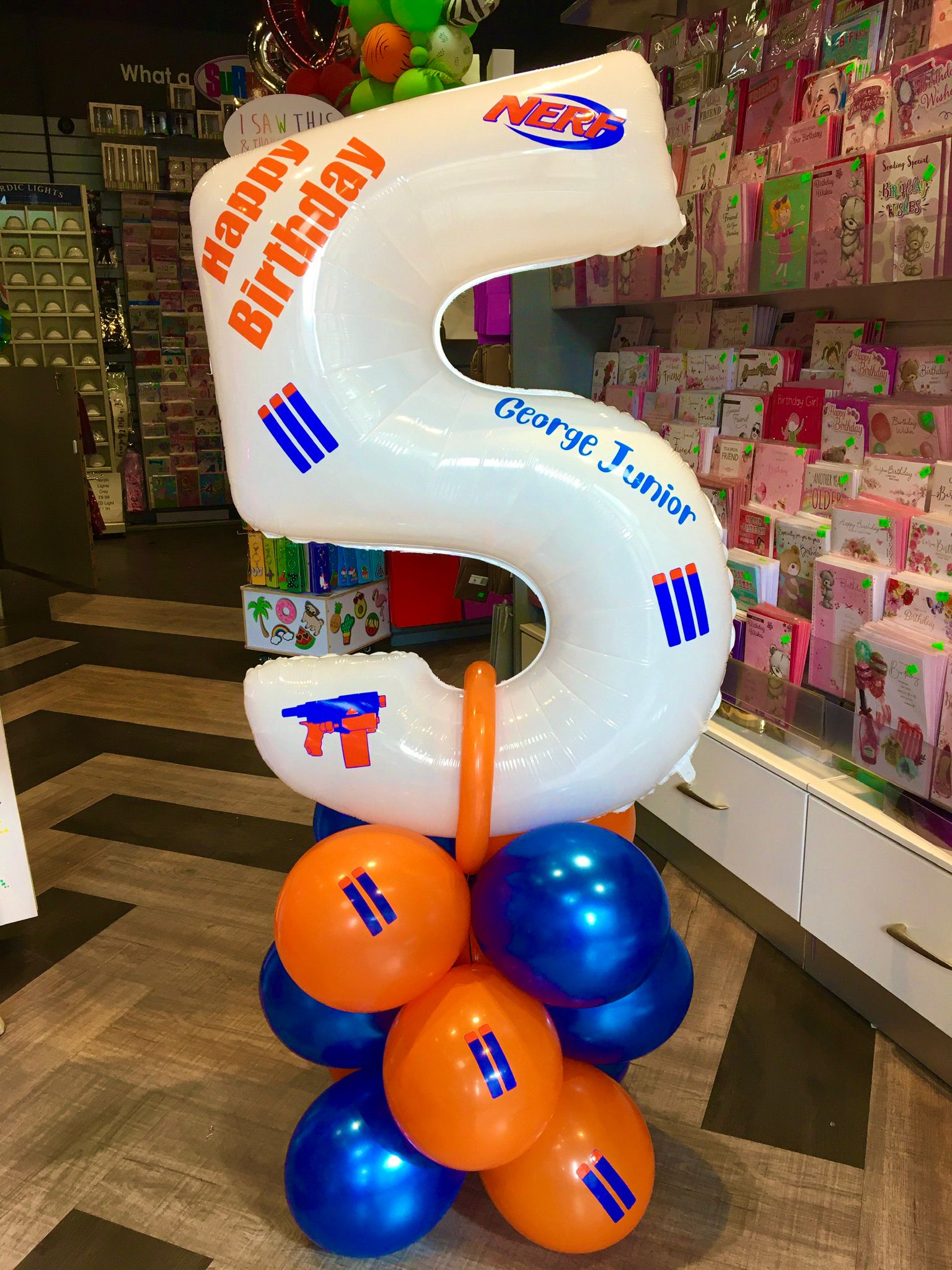 Character Balloon Displays. Nerf Balloons