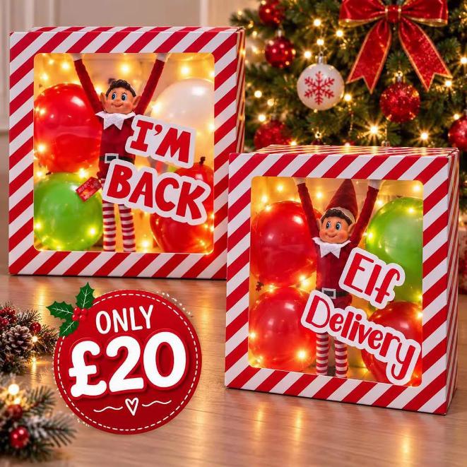 Light up Elf Arrival Box