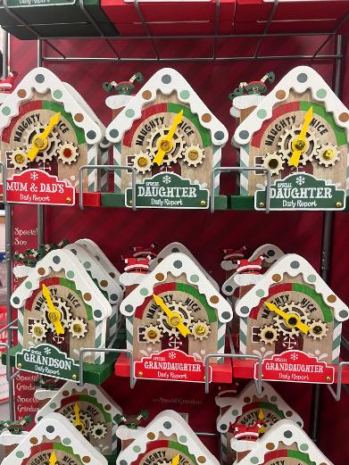 Naughty or Nice Elf Report Clocks