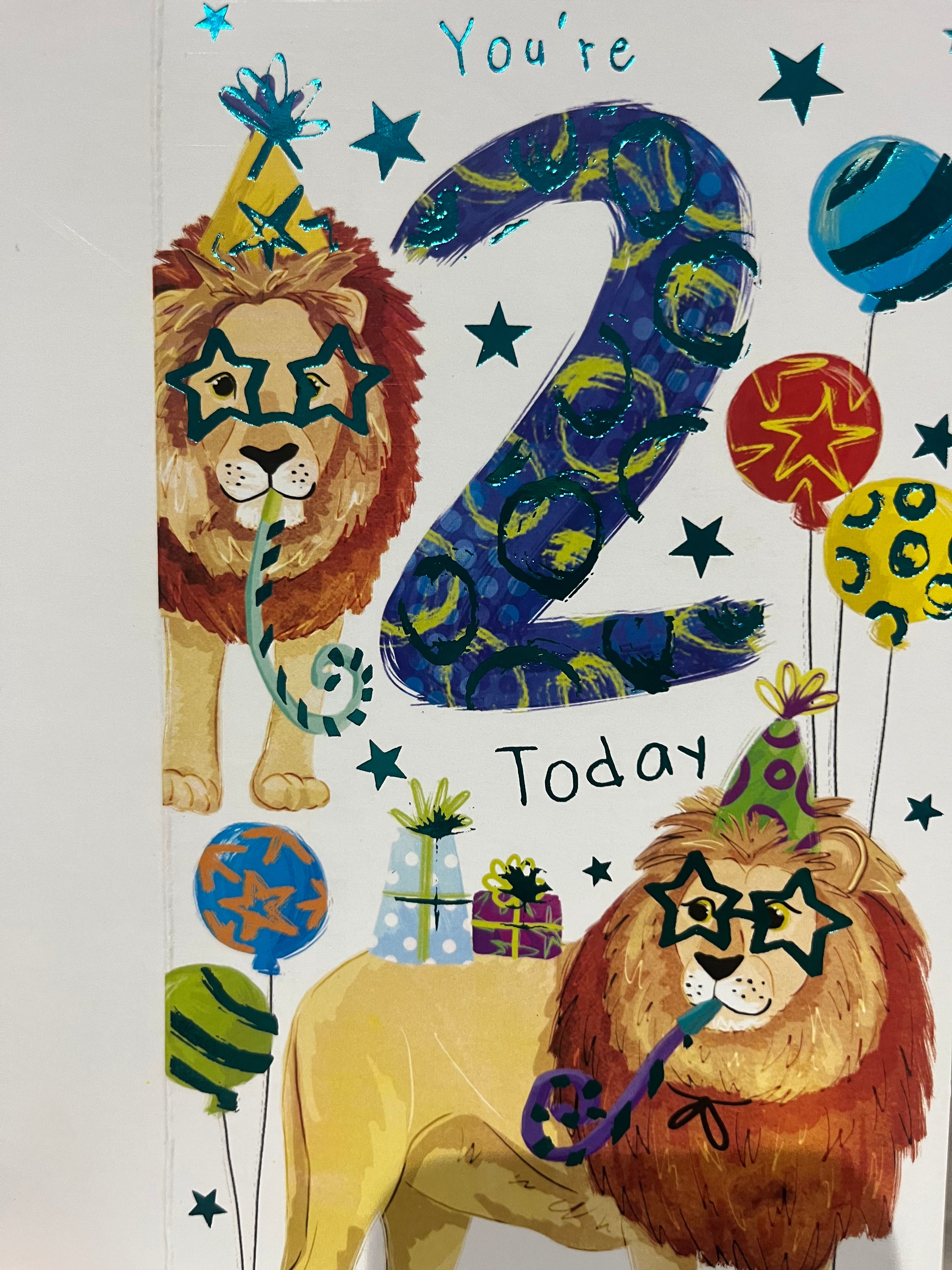 Age 2 Male Birthday Card