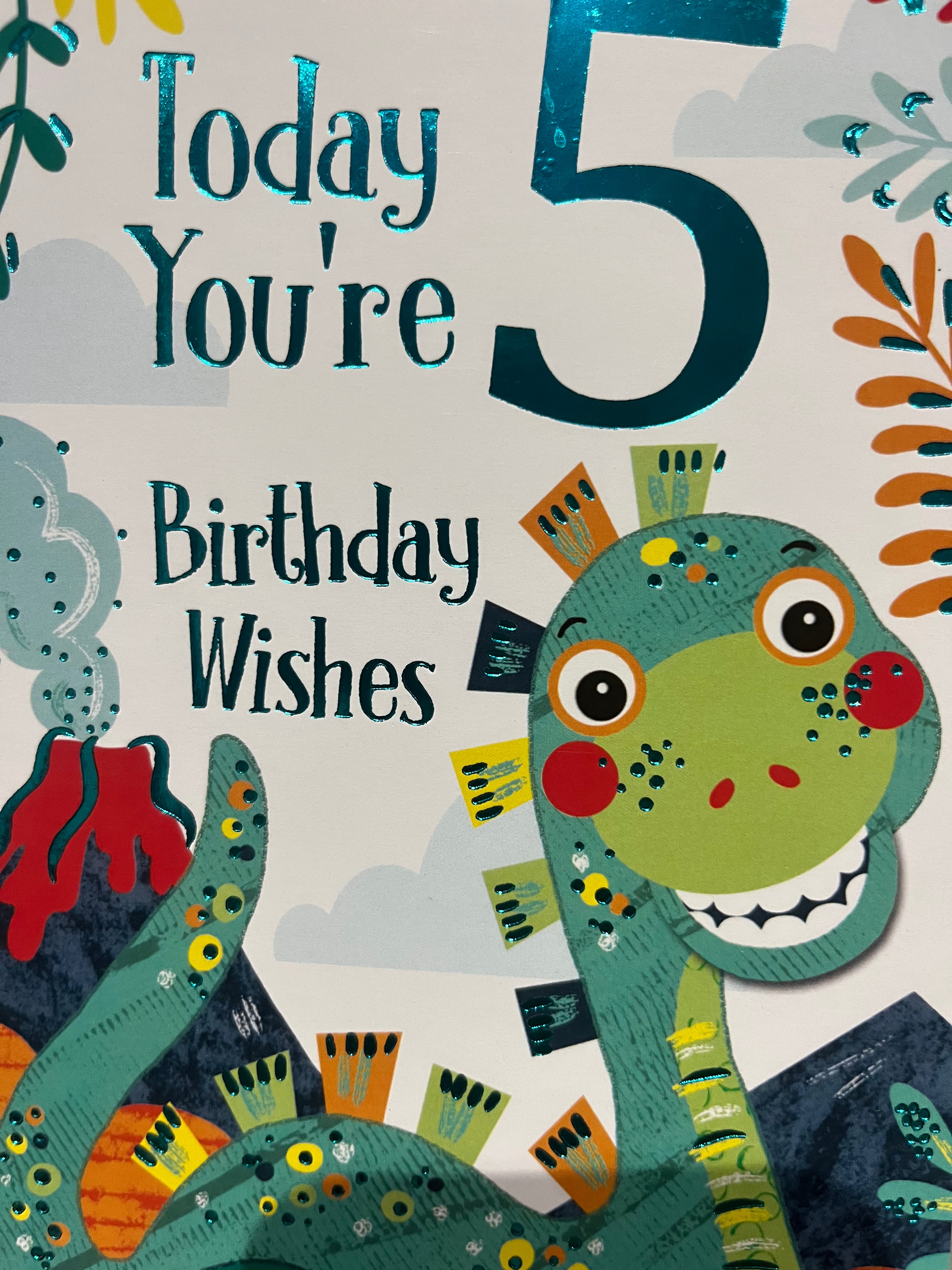Age 5 Male Birthday Card