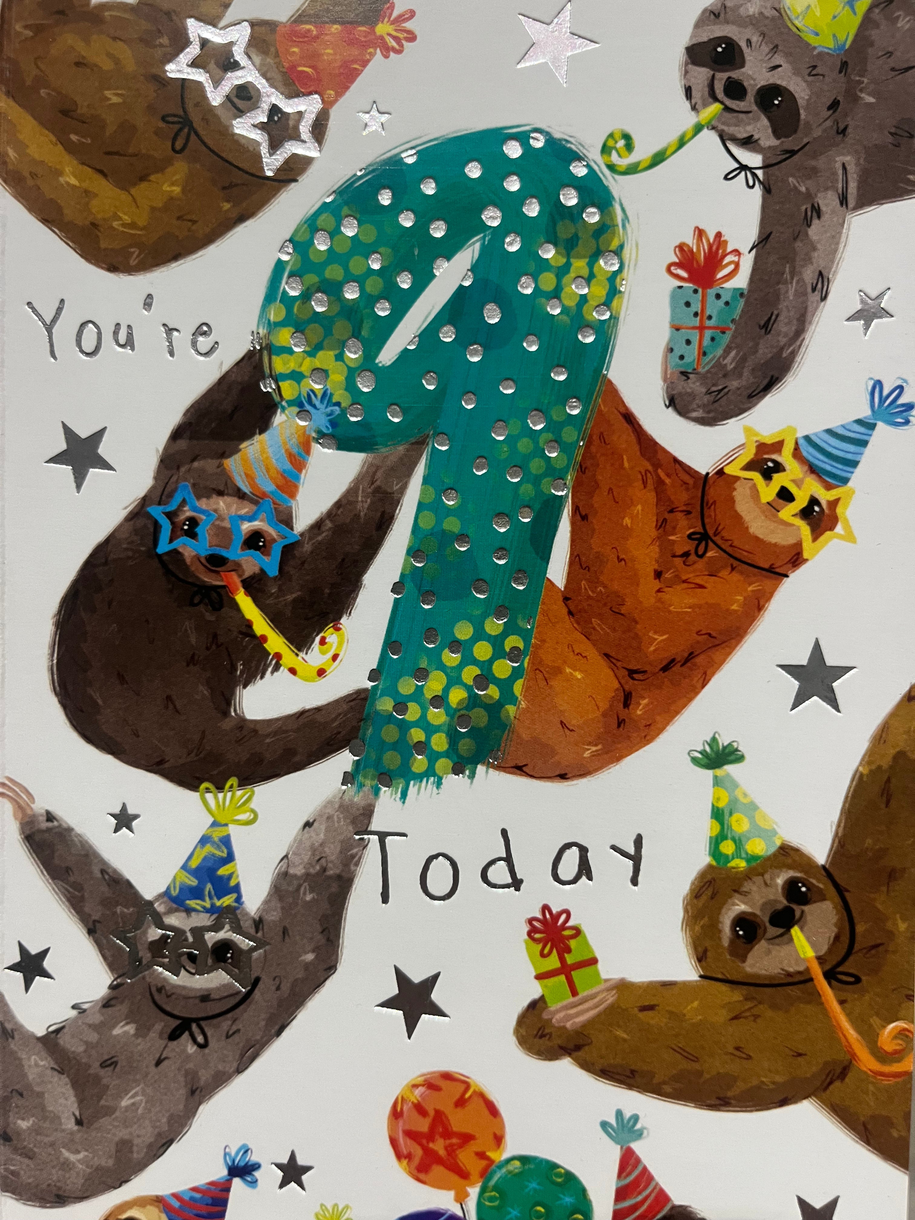 Age 9 Male Birthday Card