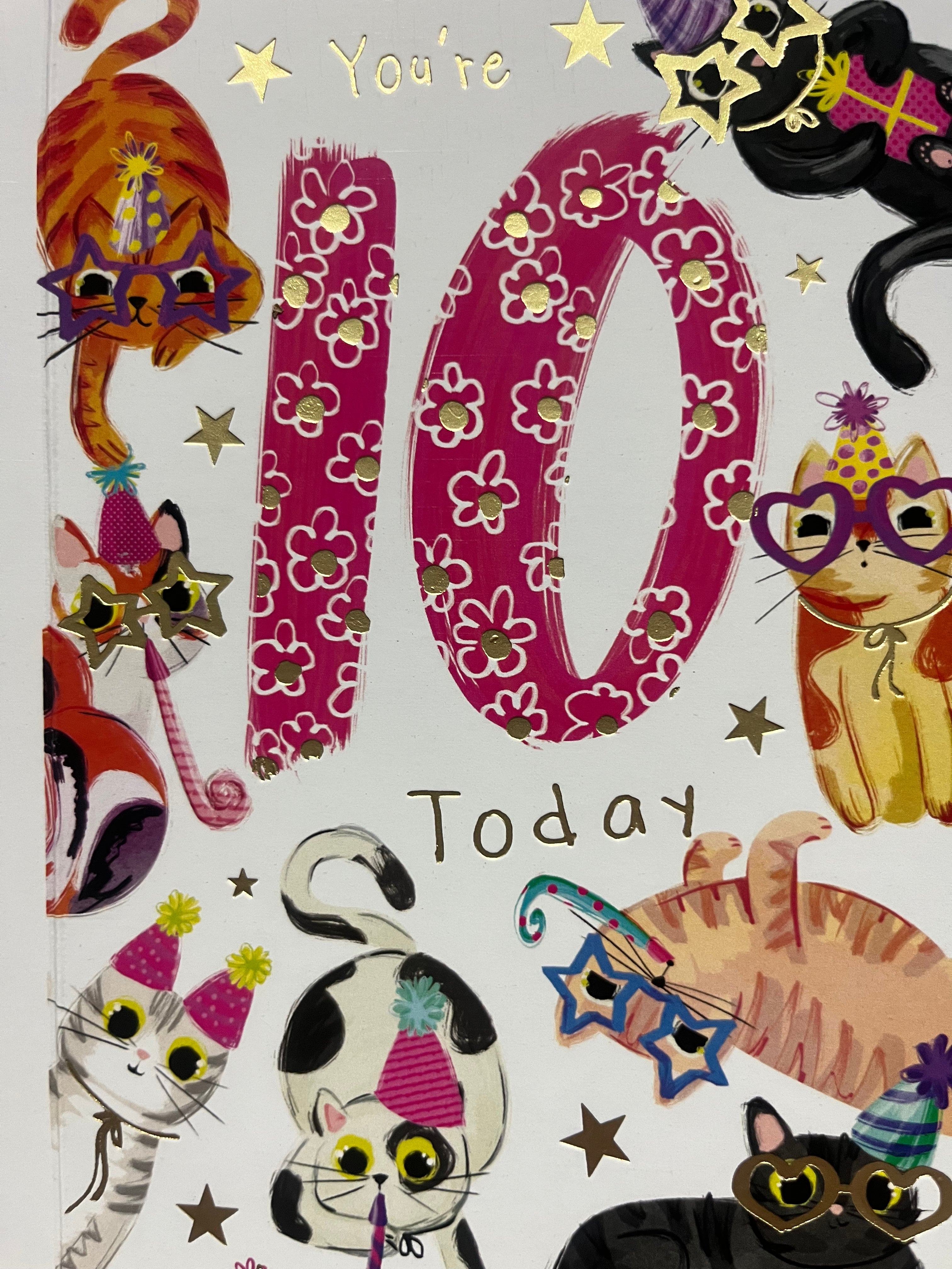 Age 10 Female Birthday Card