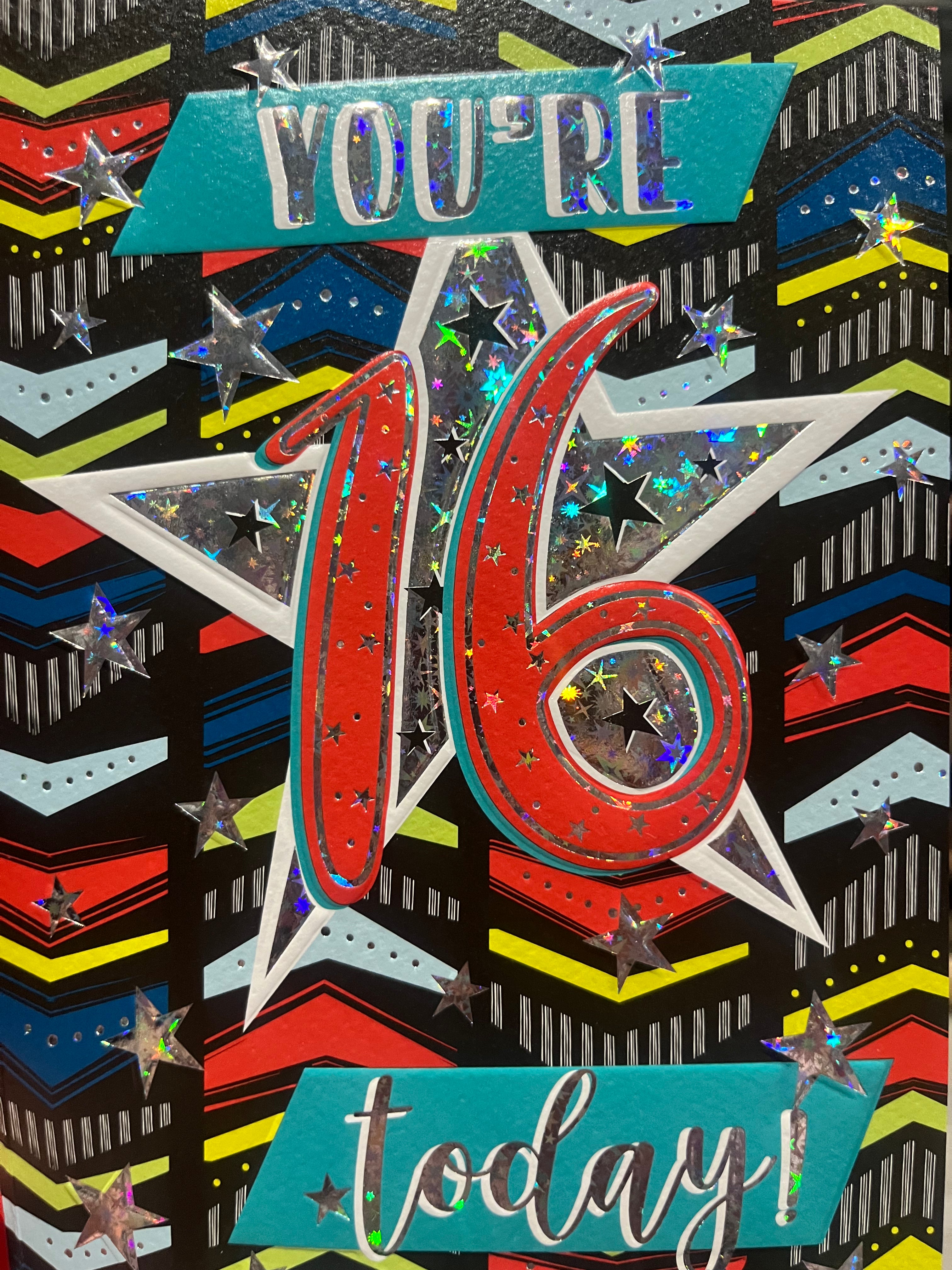 Age 16 Male Birthday Card