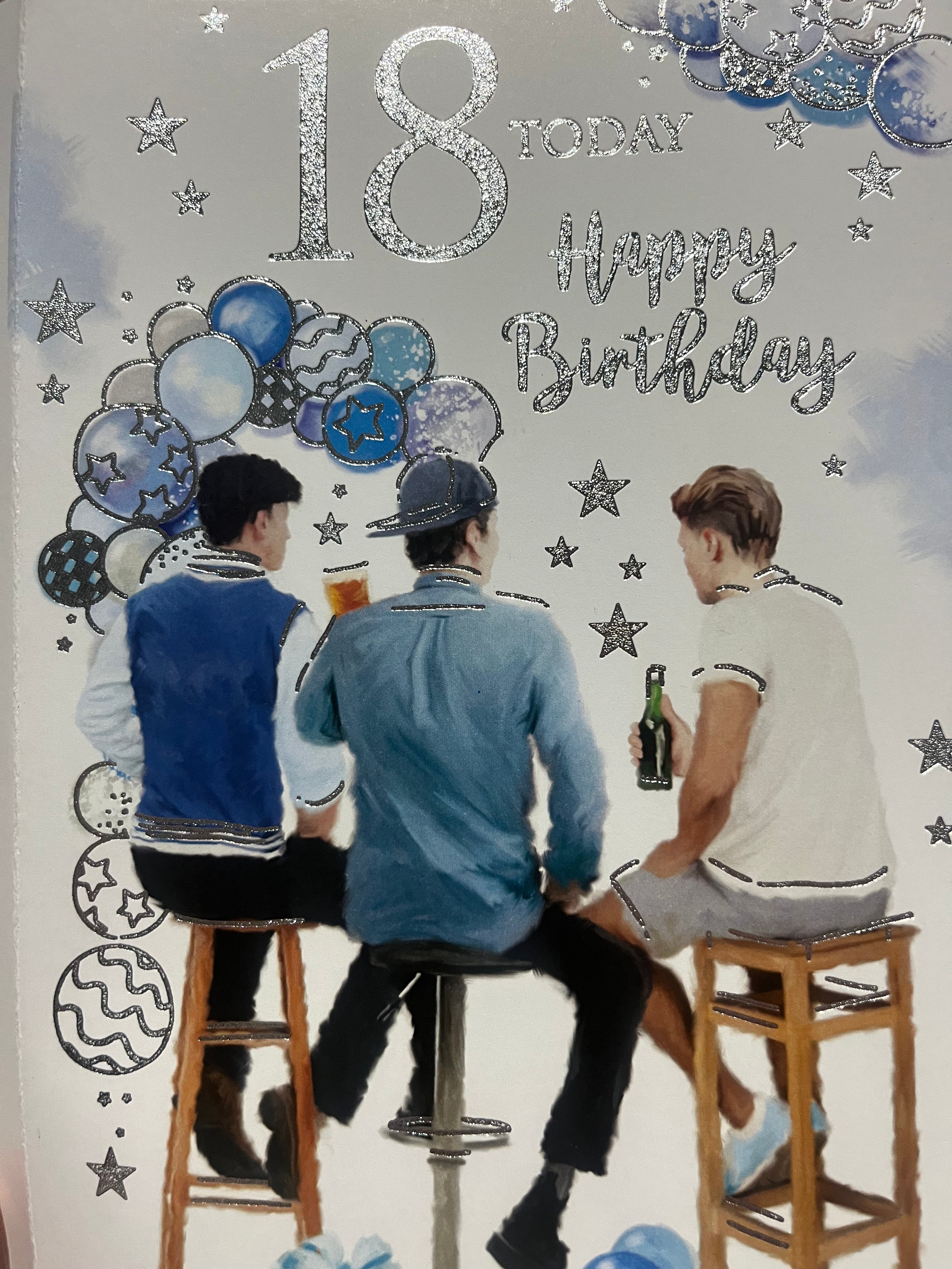 Age 18 Male Birthday Card