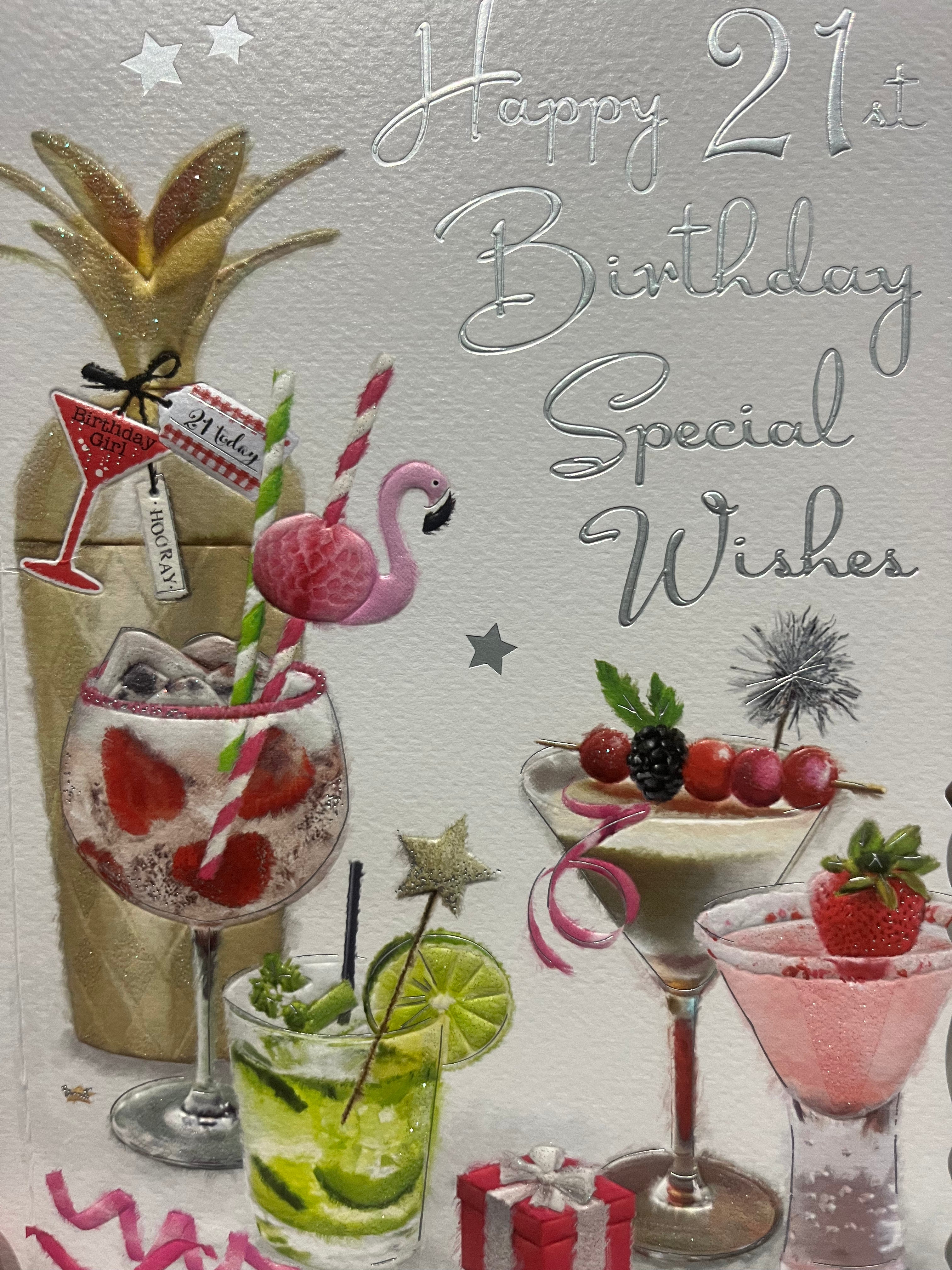 Age 21 Female Birthday Card