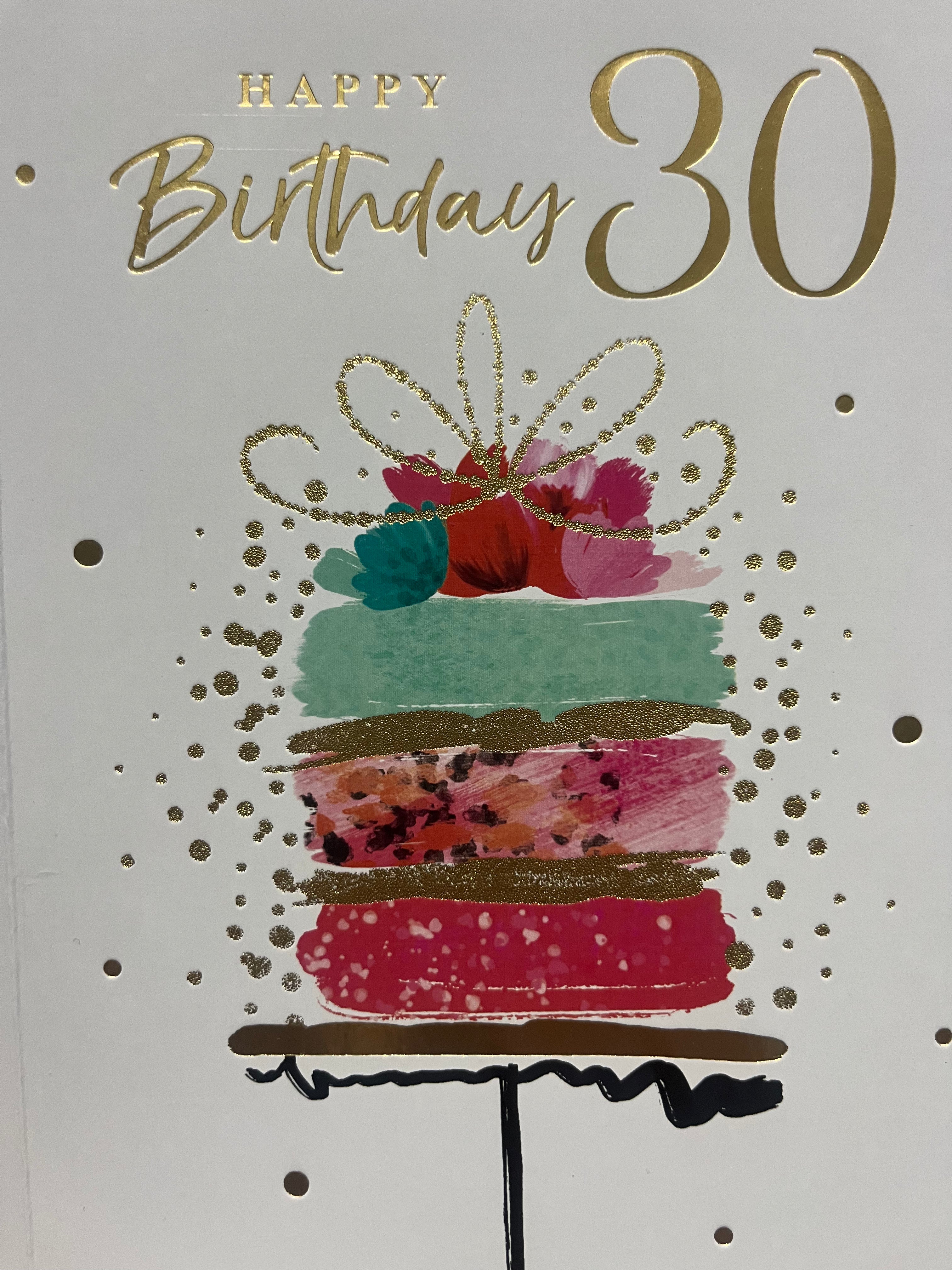 Age 30 Female Birthday Card