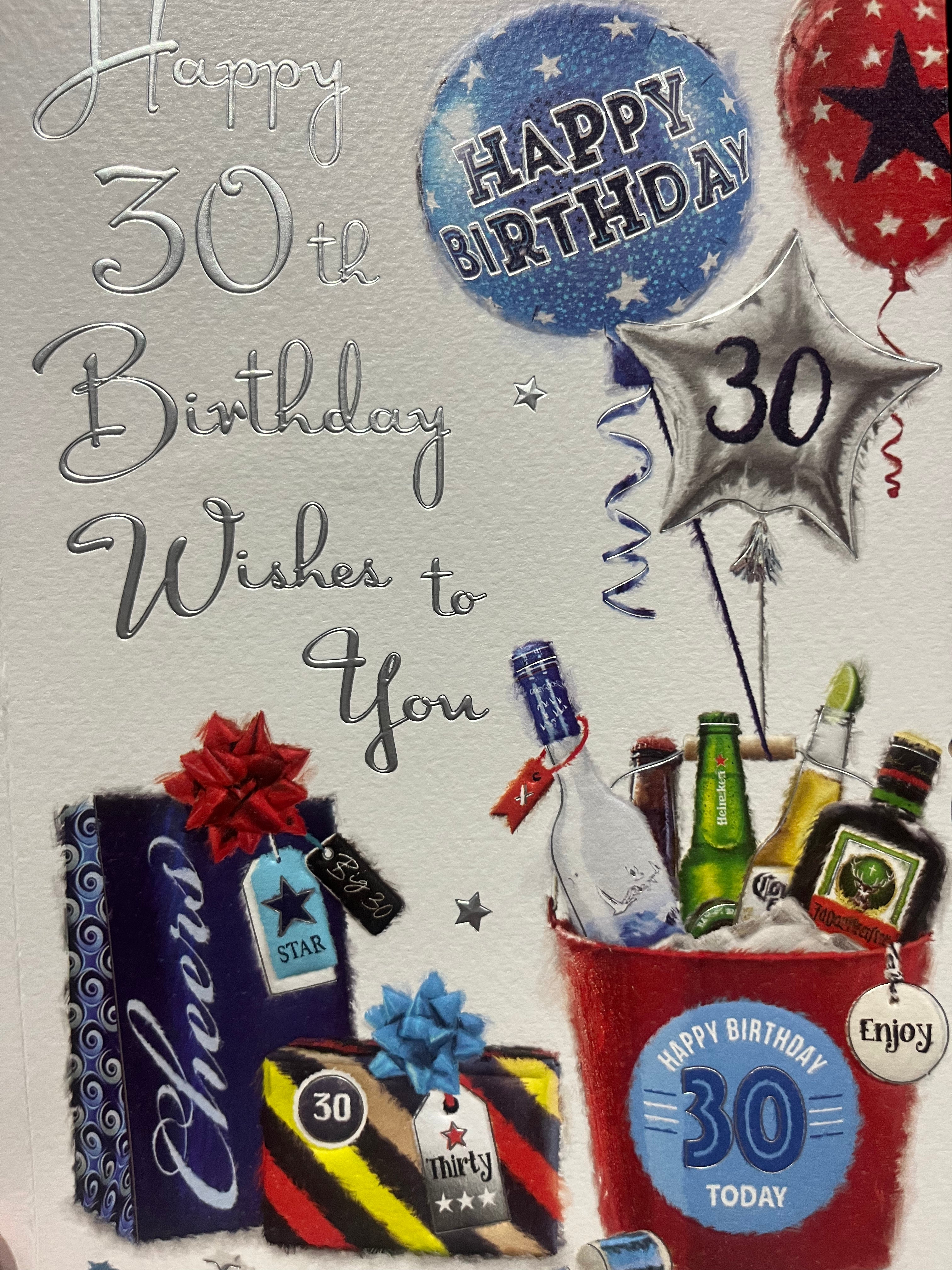Age 30 Male Birthday Card