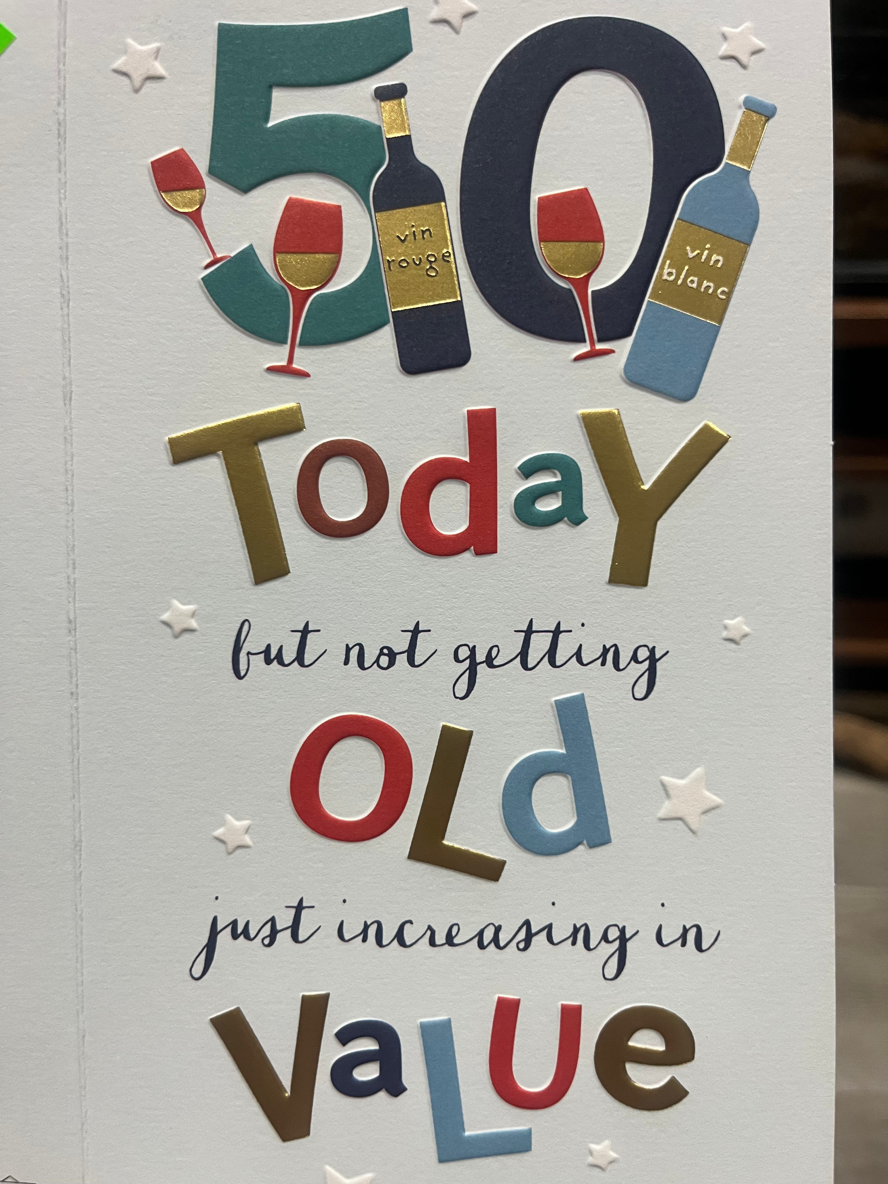 Age 50 Male Birthday Card
